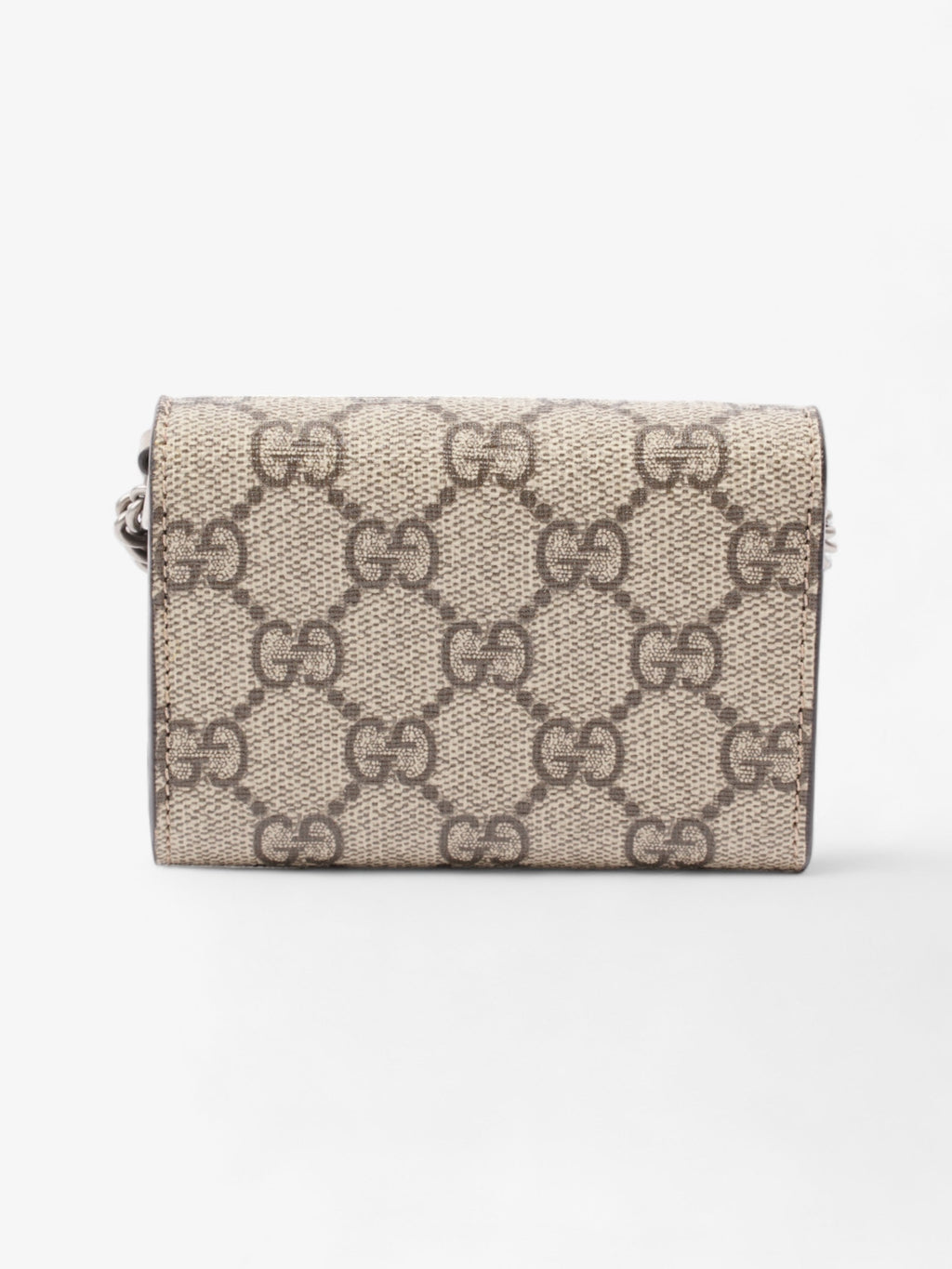 Gucci Dionysus GG Wallet With Web Strap Beige And Ebony GG Supreme / Navy / Red Coated Canvas