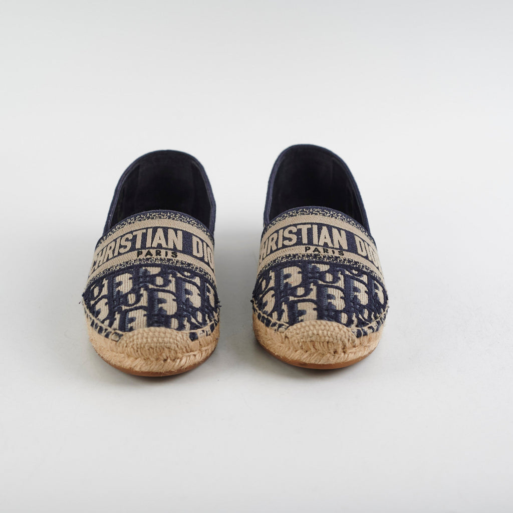 Christian Dior Canvas Flat Shoes Size 37.5