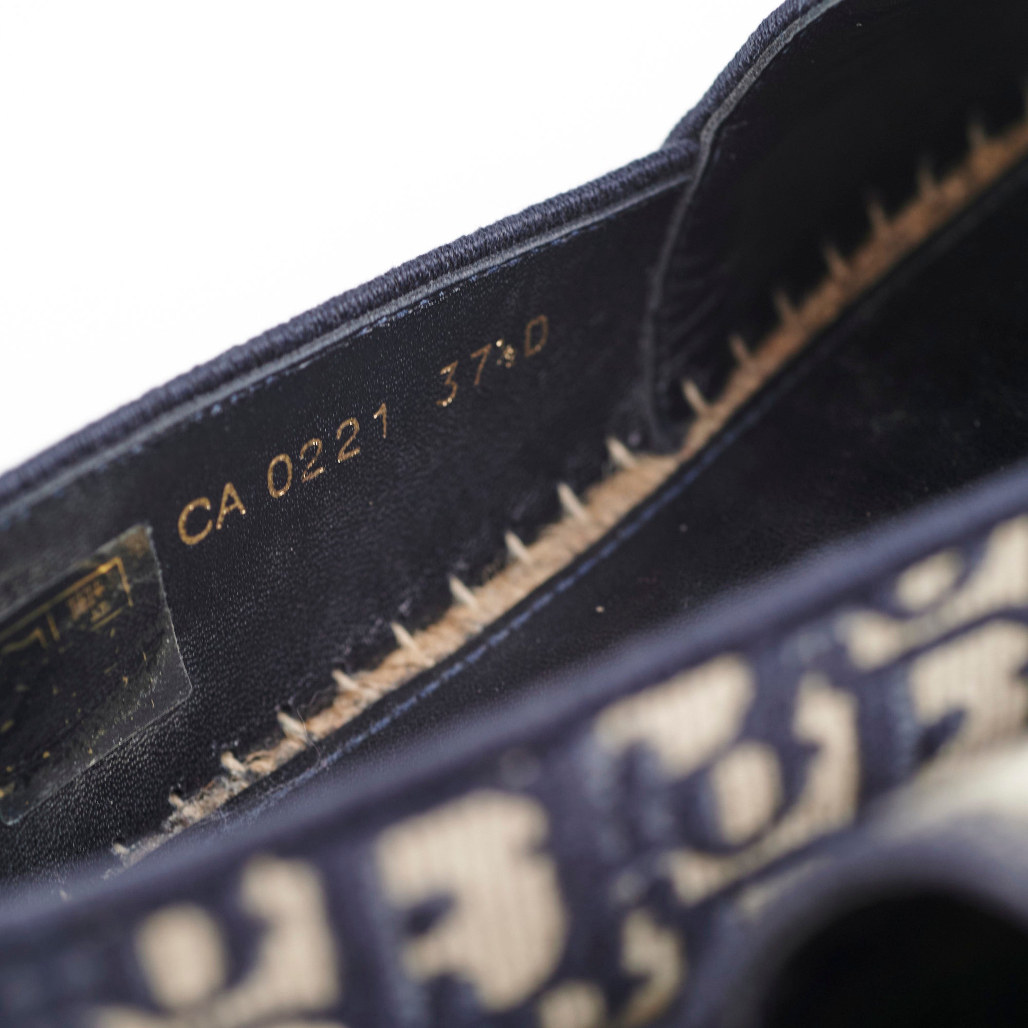 Christian Dior Canvas Flat Shoes Size 37.5