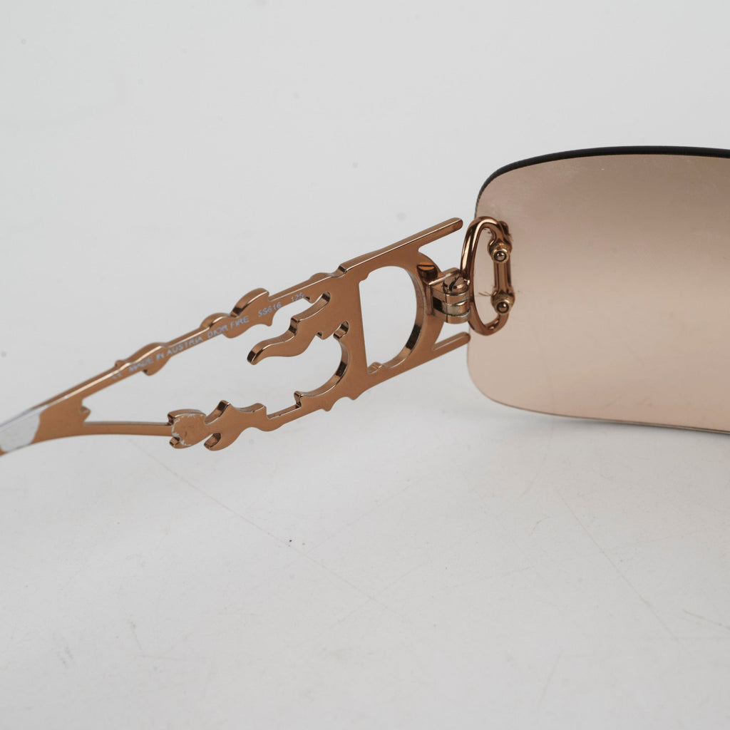 Christian Dior Bronze Square Sunglasses