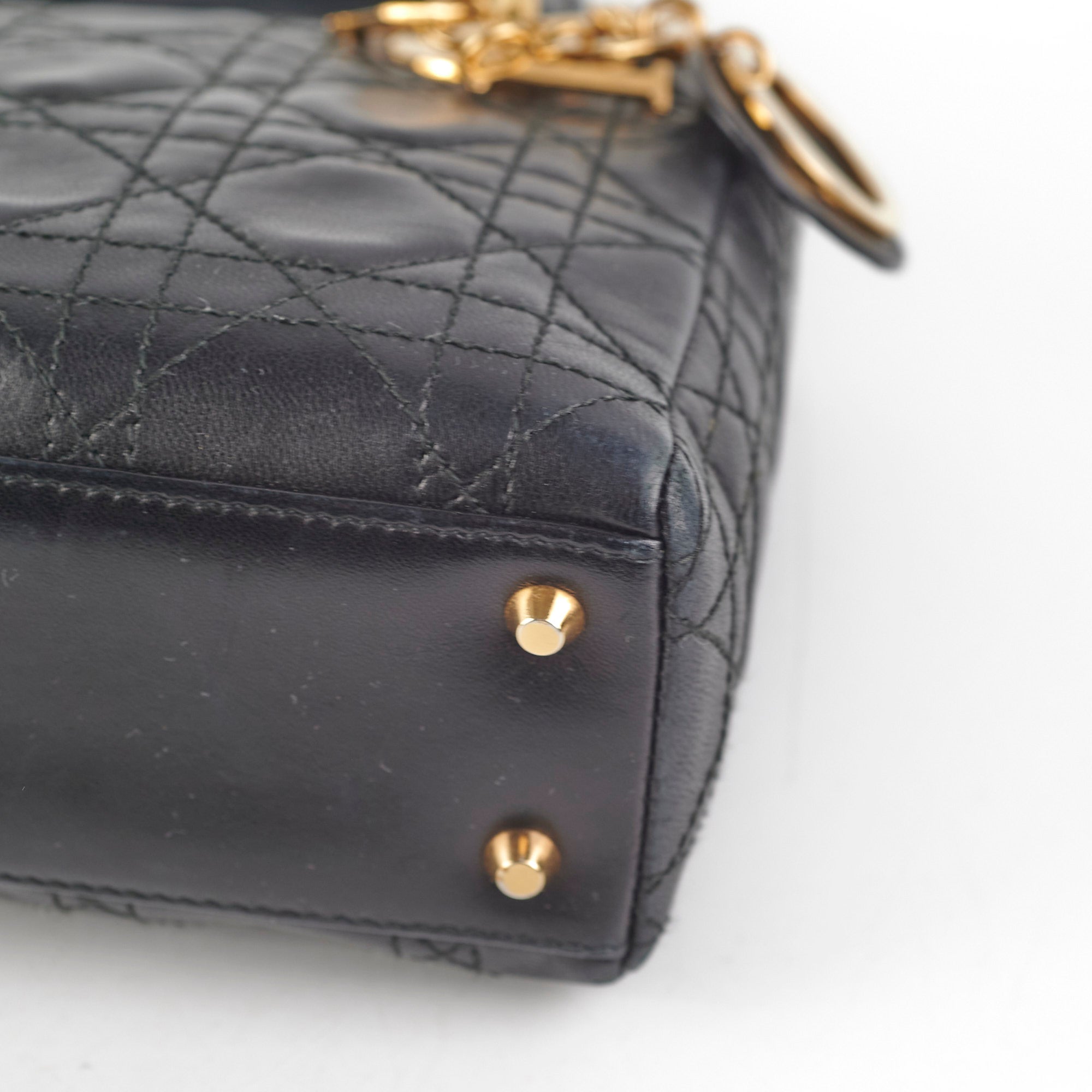 Christian Dior Lady Dior Mini Black Vintage 1997