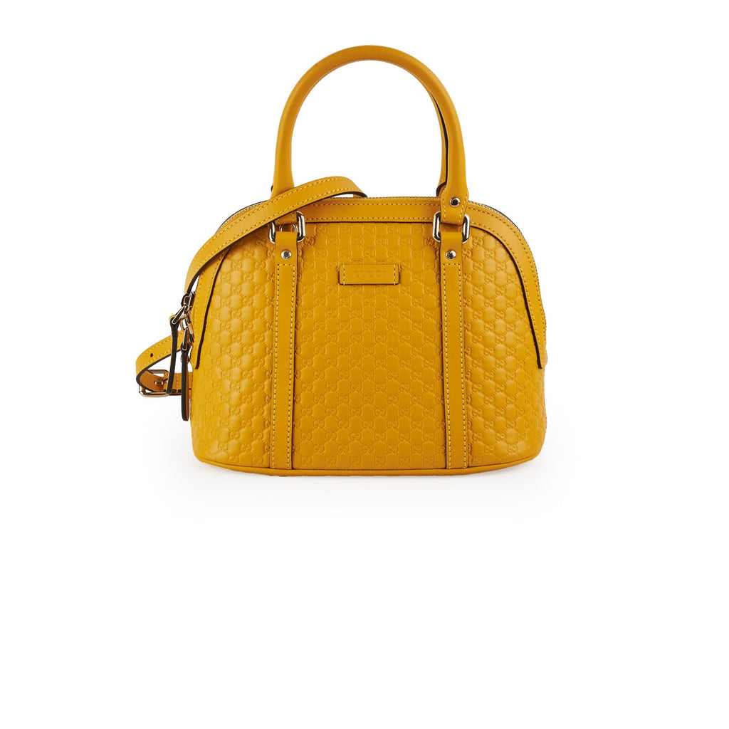 Gucci Mini Convertible Dome Satchel Yellow