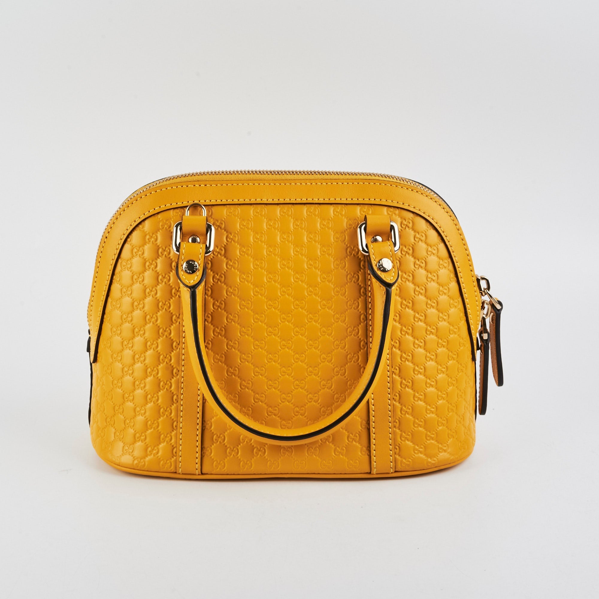 Gucci Mini Convertible Dome Satchel Yellow