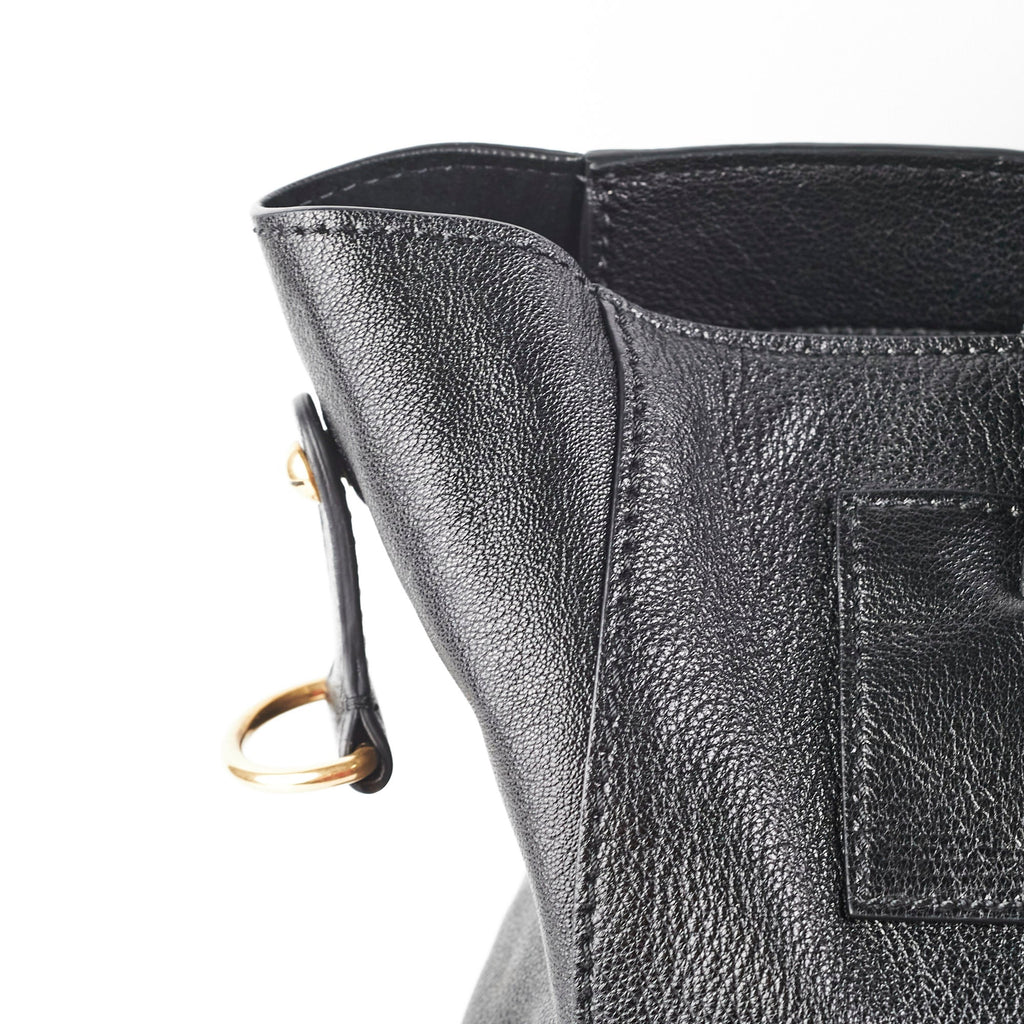 Christian Dior Diorangeles Studded Leather Tote Black