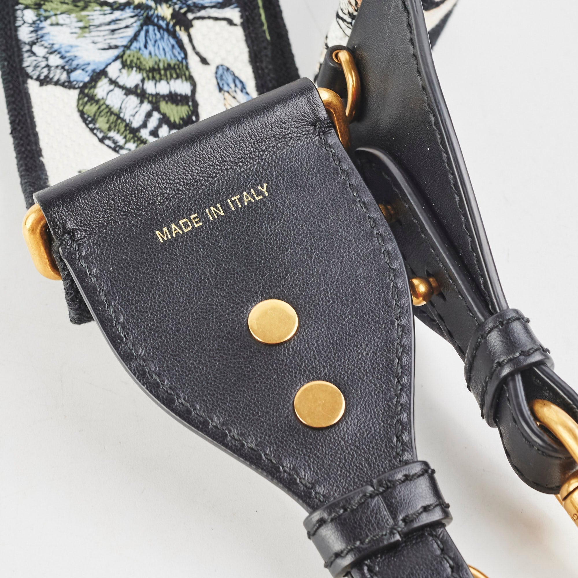 Christian Dior Embroidered Butterfly Adjustable Strap