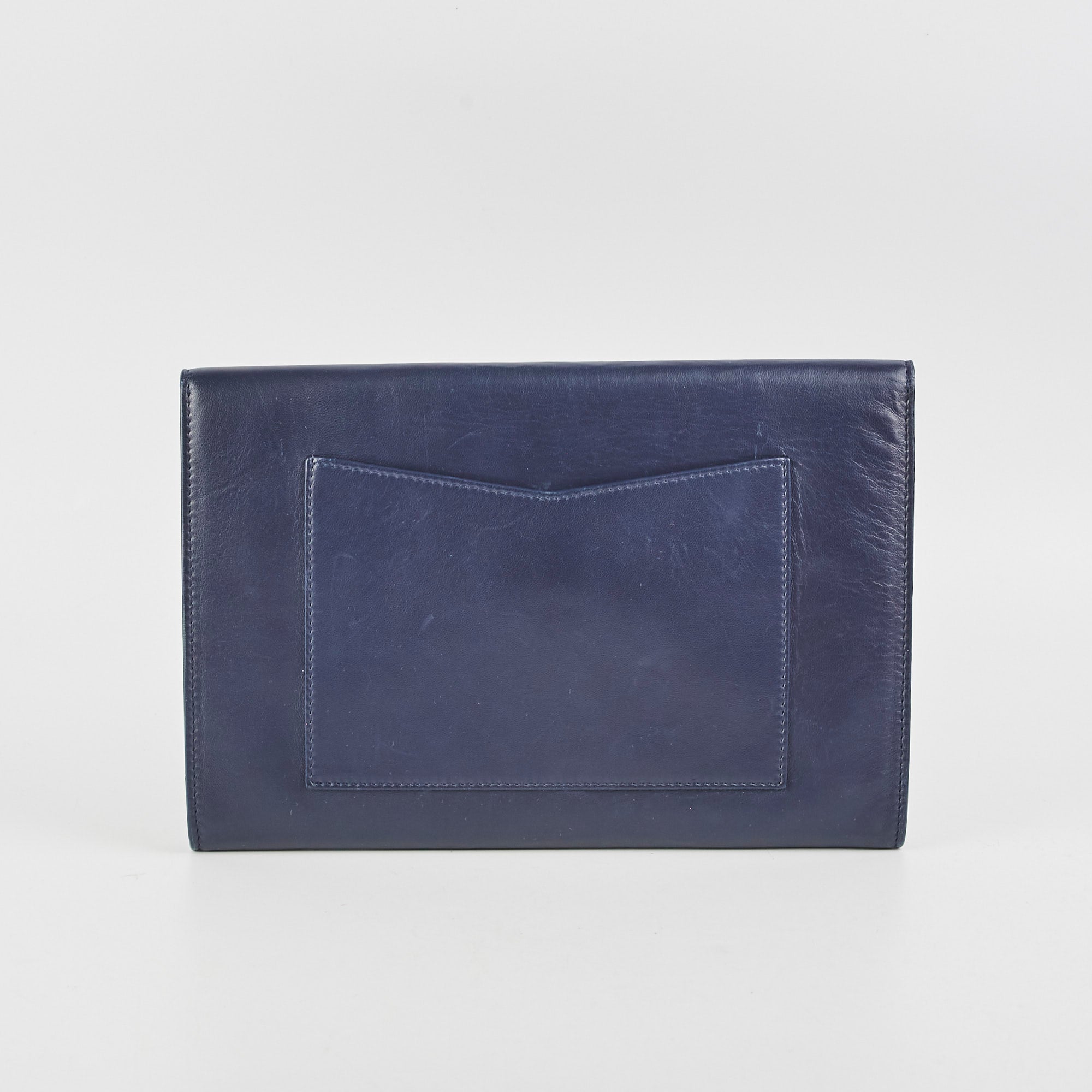 Chanel Navy Envelope Clutch