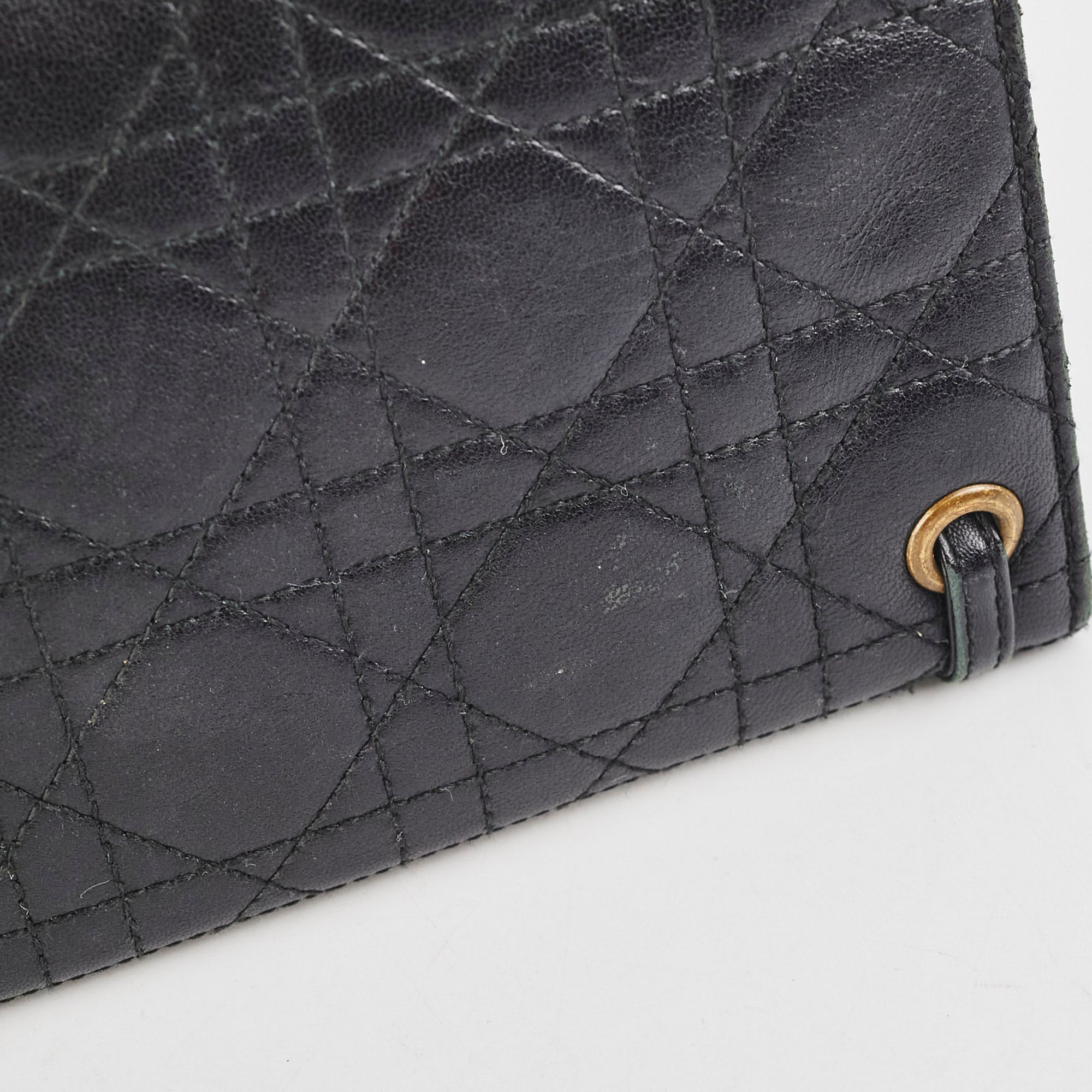 Christian Dior Black Long Clutch Wallet