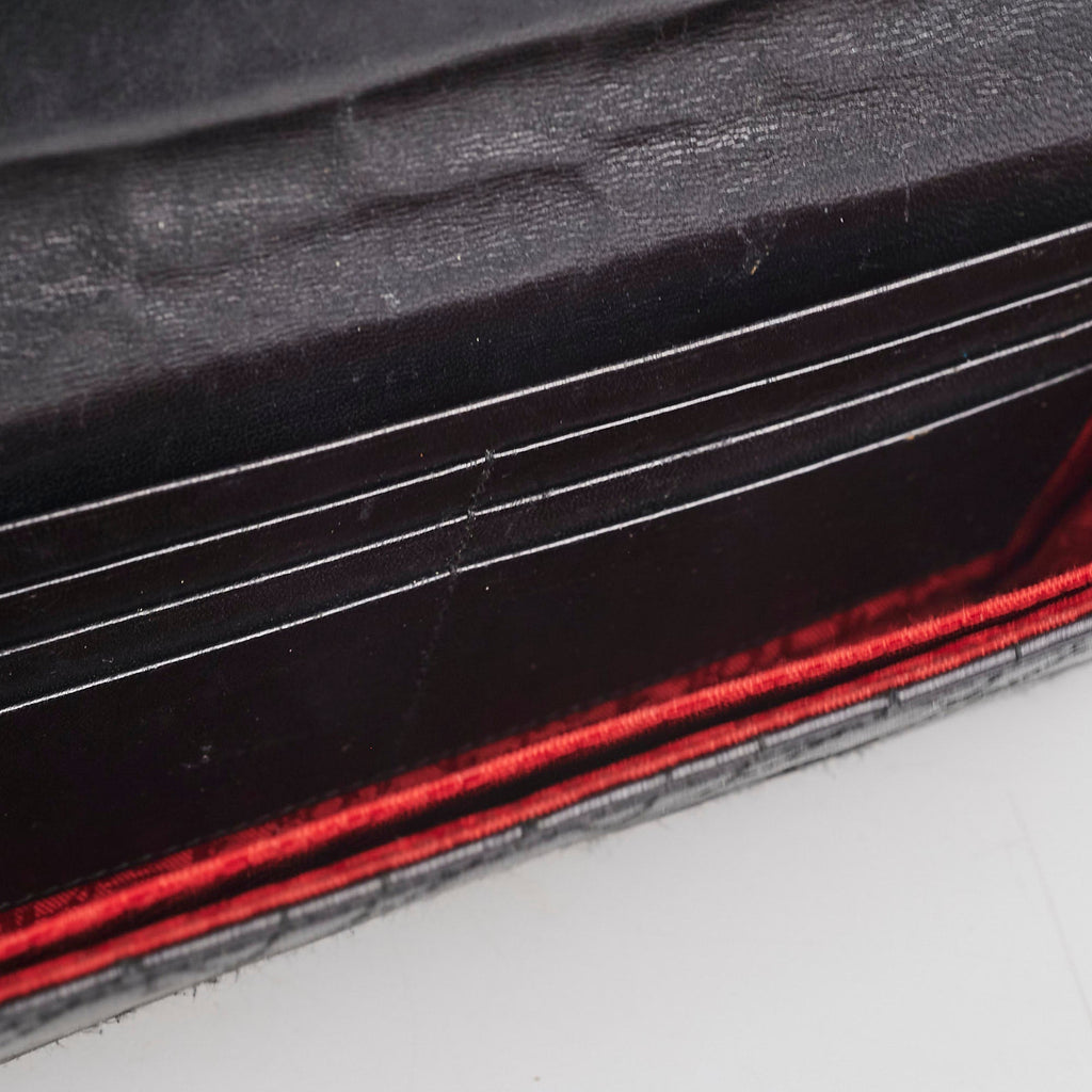 Christian Dior Black Long Clutch Wallet