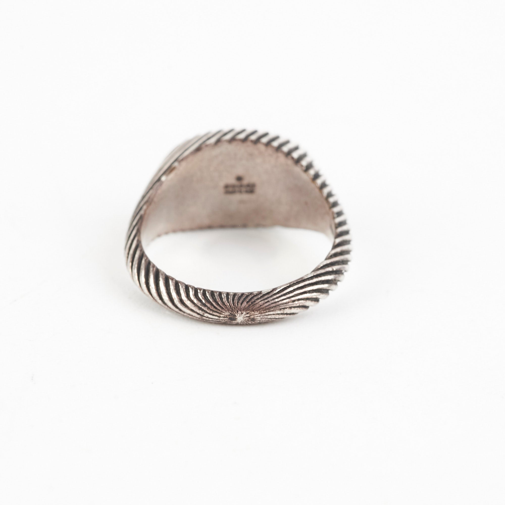 Gucci GG Ruthenium Silver Ring 14.5mm