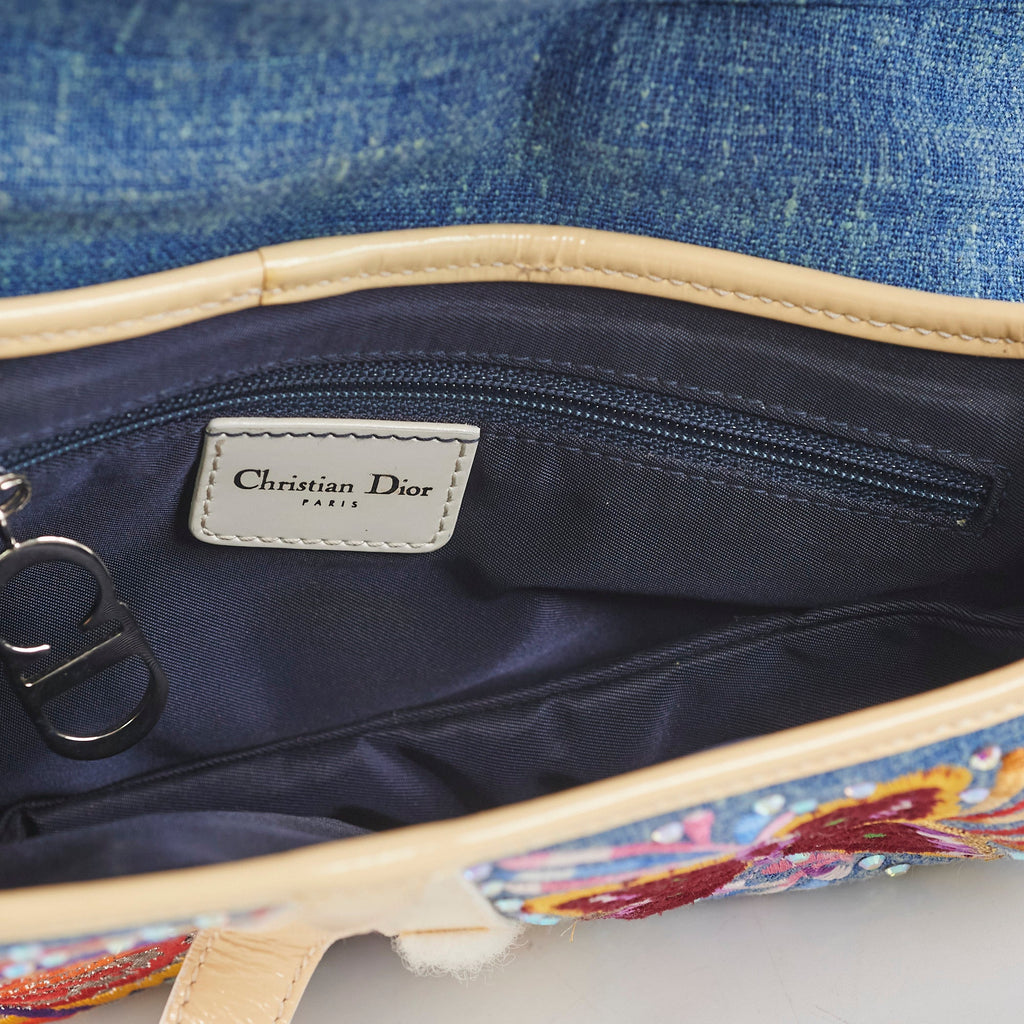 Christian Dior Embroidery Saddle