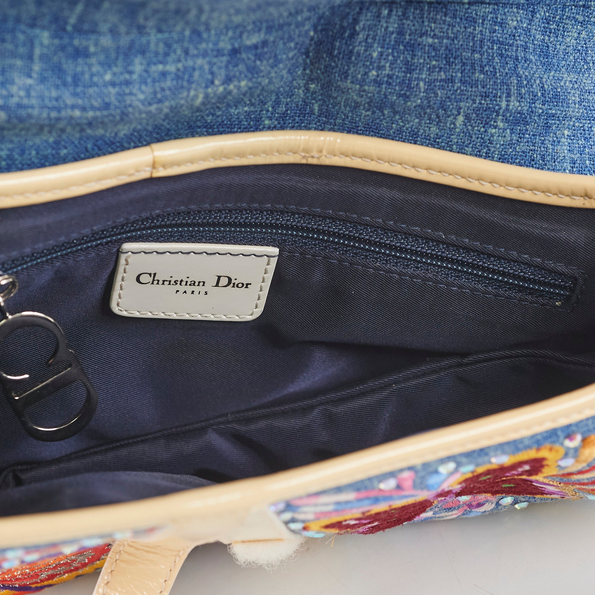 Christian Dior Embroidery Saddle