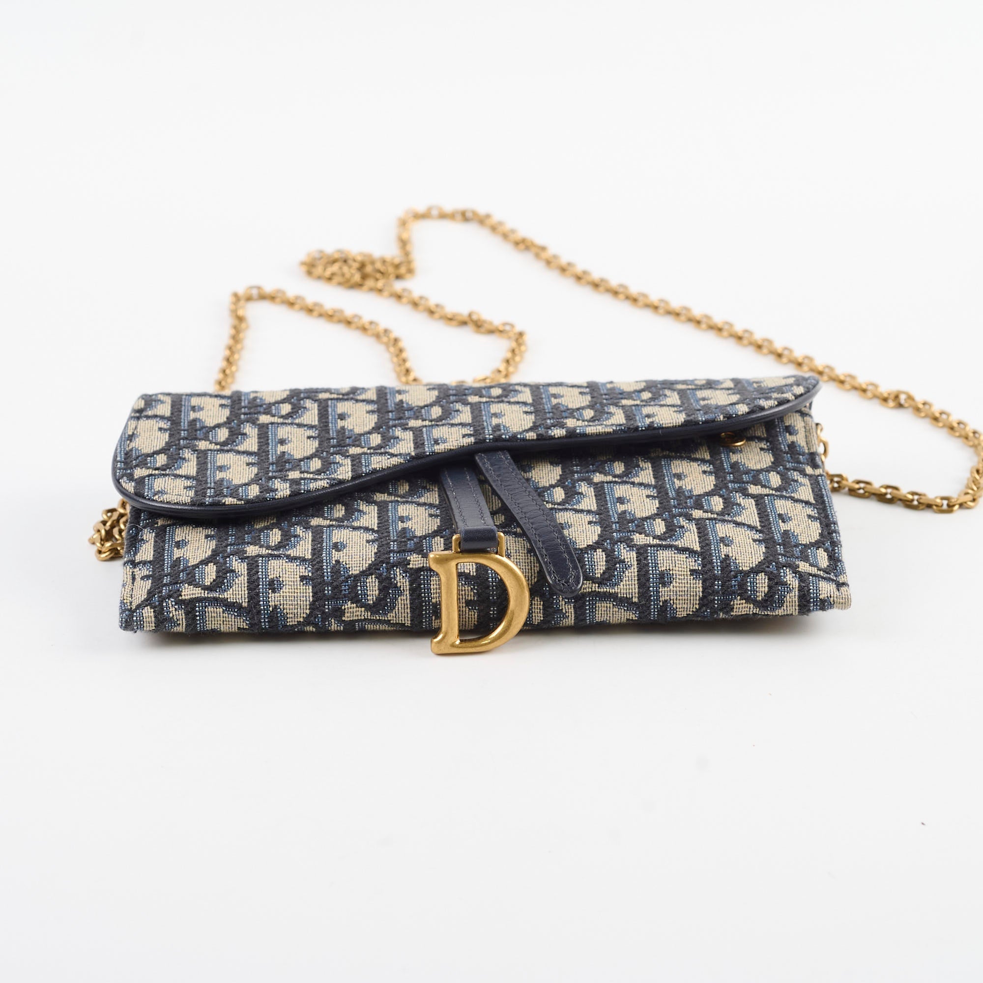 Christian Dior Saddle Pouch with Chain