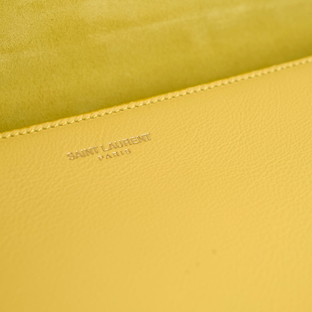 Saint Laurent Y Clutch Yellow