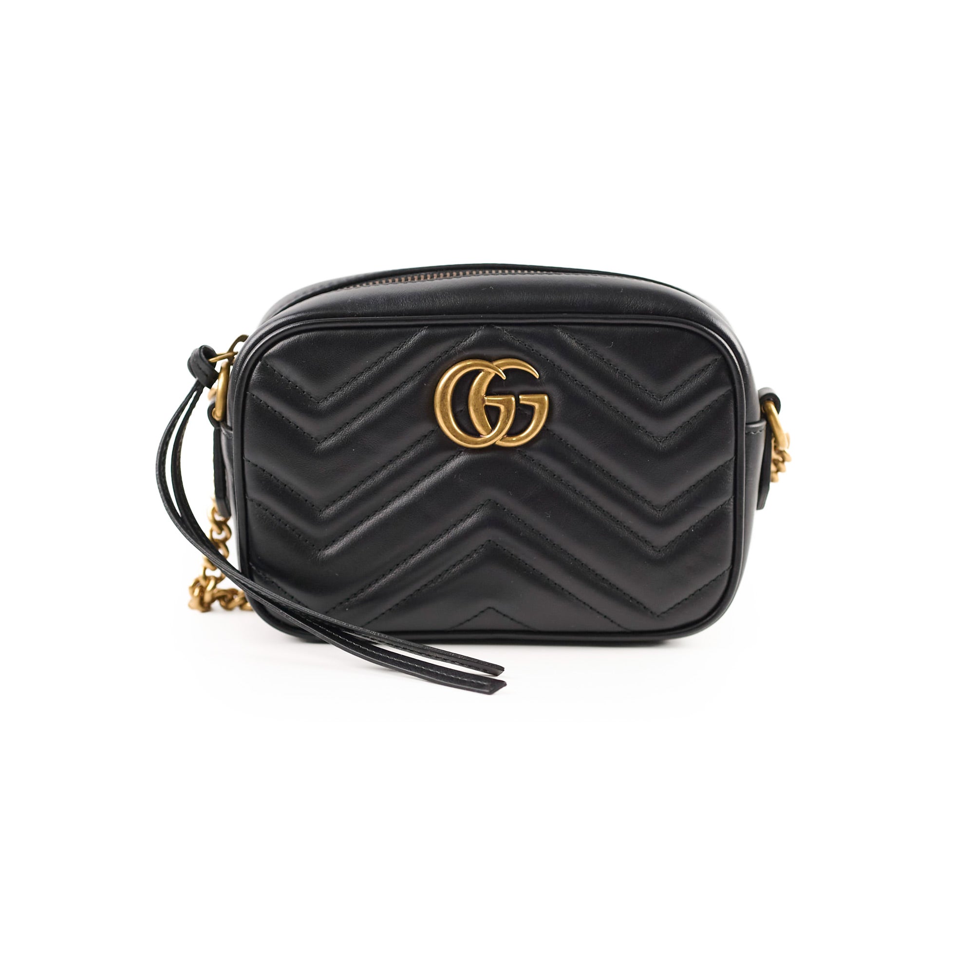 Gucci Mini Marmont Camera Bag Black