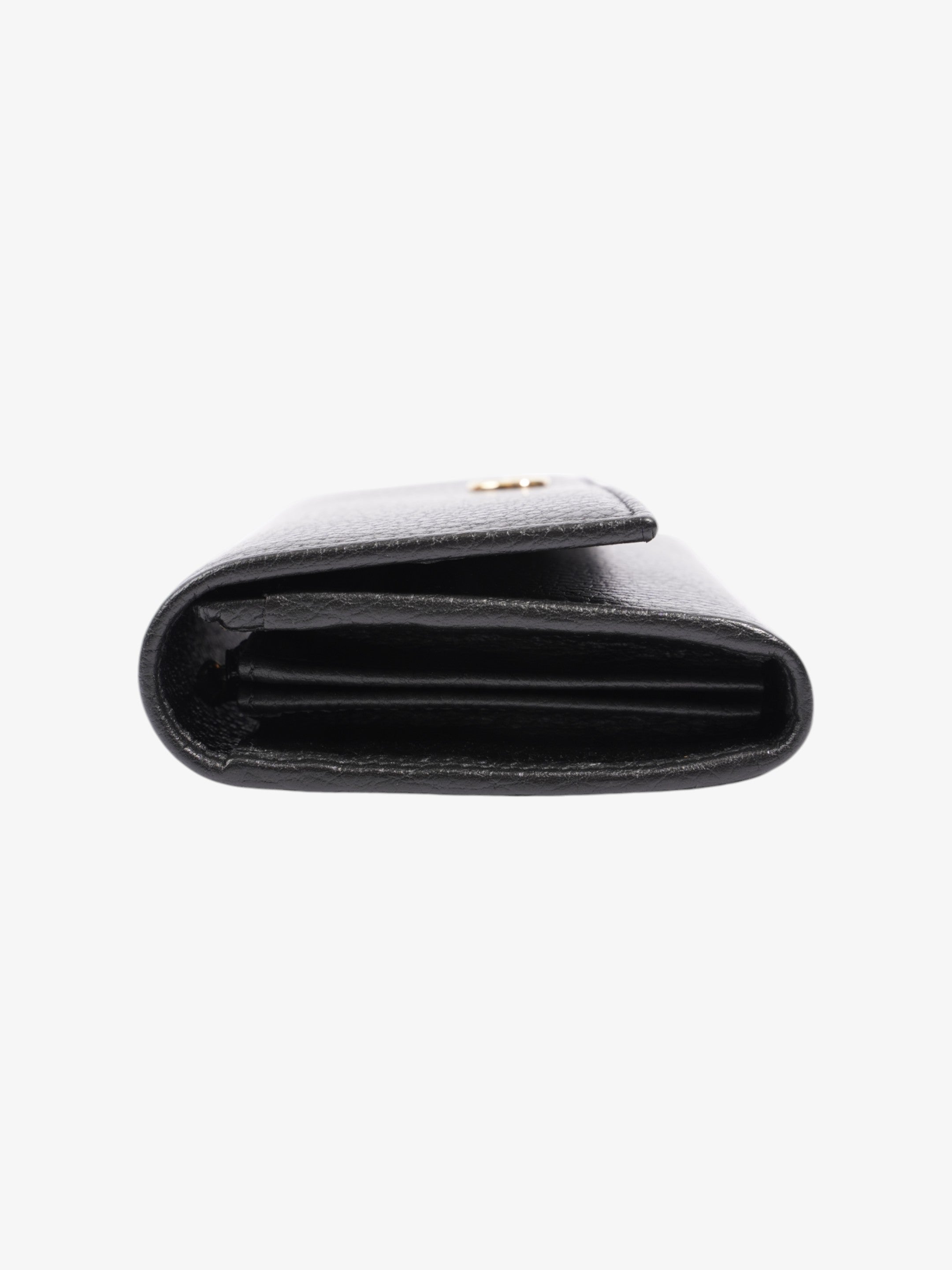 Gucci Continental Long Wallet Black Leather