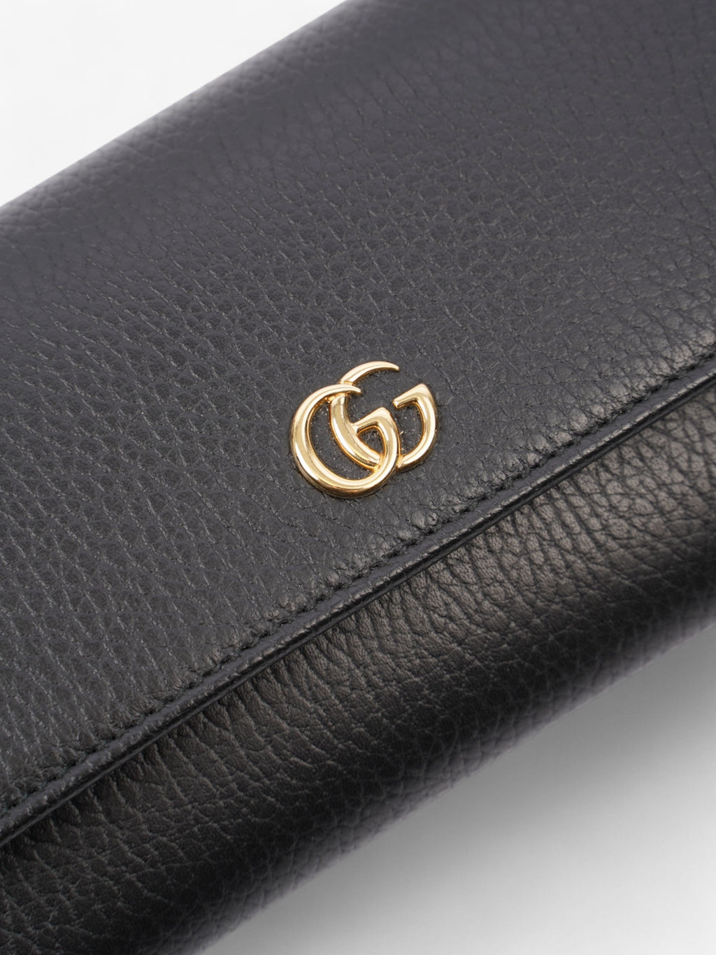 Gucci Continental Long Wallet Black Leather