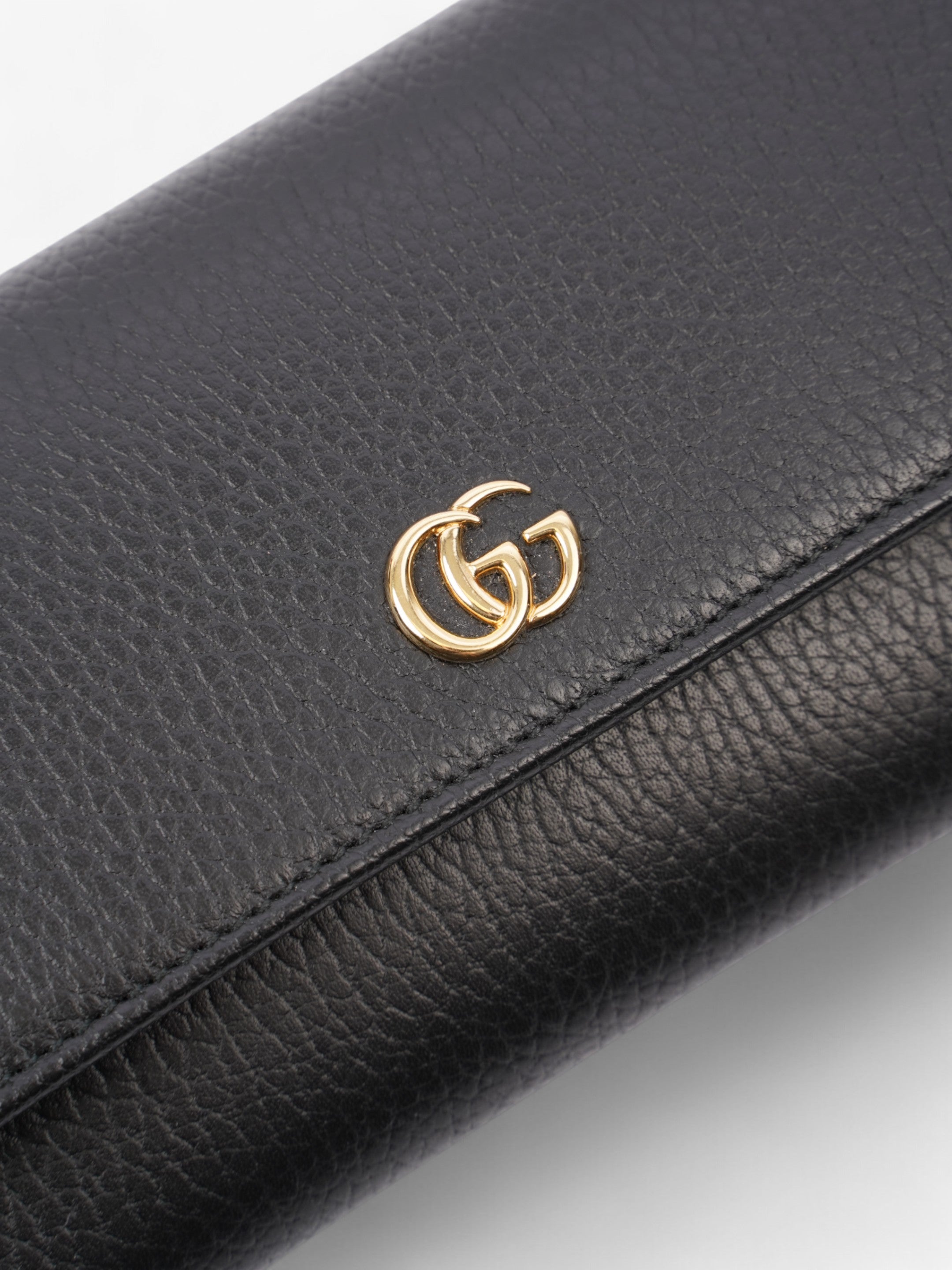 Gucci Continental Long Wallet Black Leather