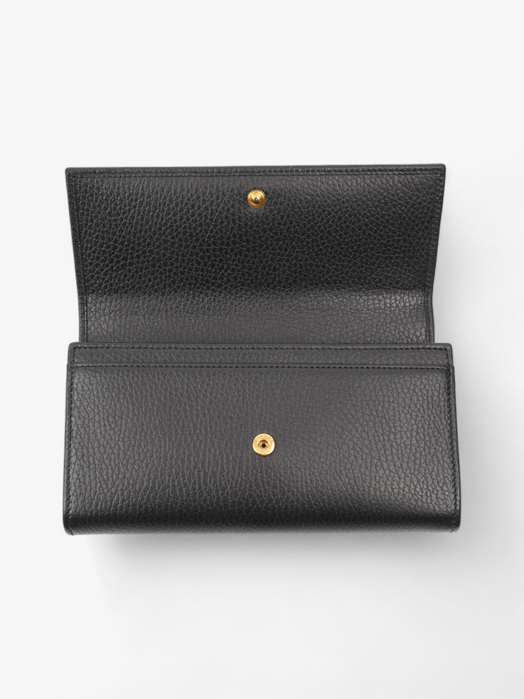 Gucci Continental Long Wallet Black Leather