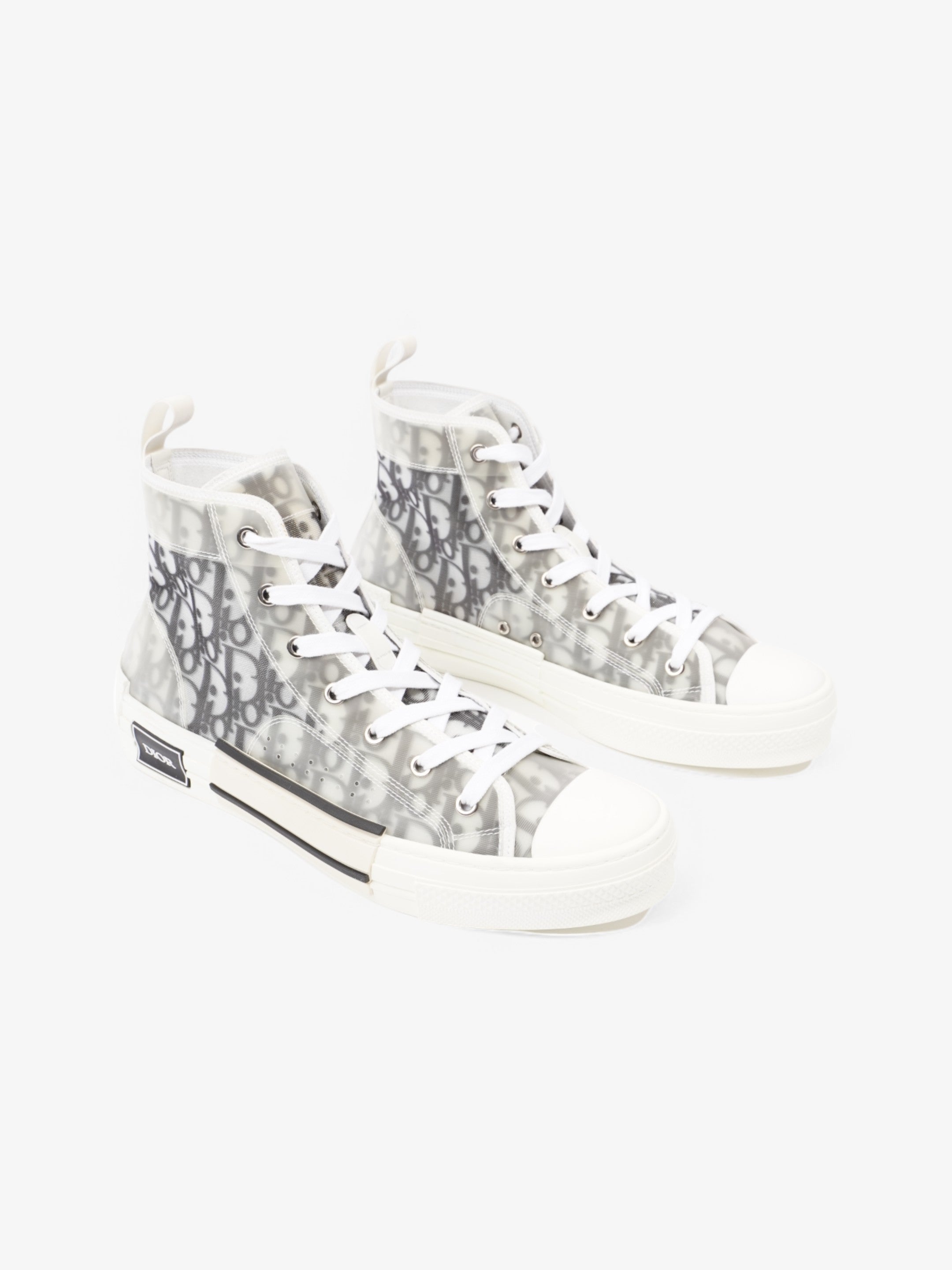 Christian Dior B23 White  / Grey Oblique Rubber EU 42 UK 8