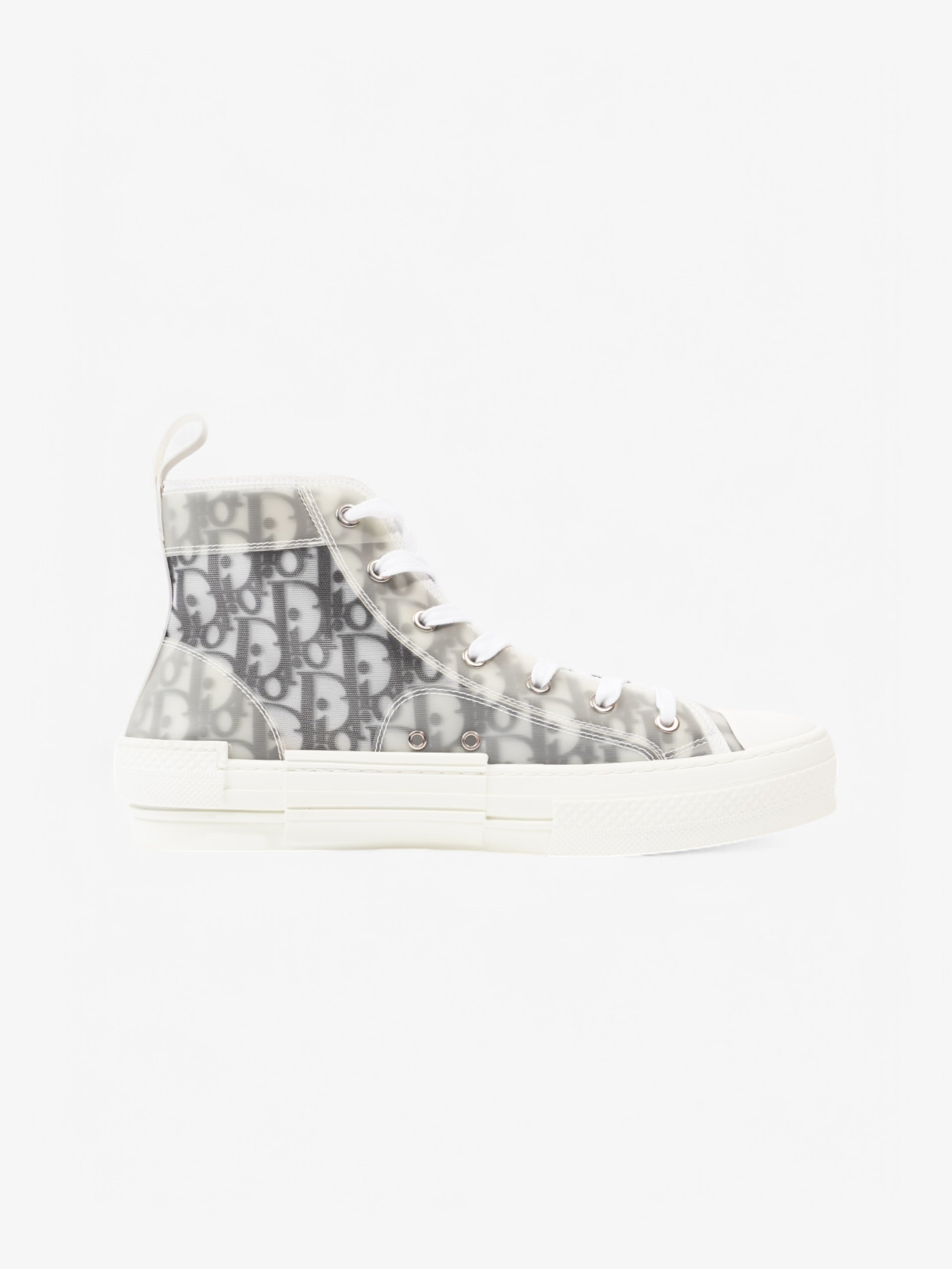 Christian Dior B23 White  / Grey Oblique Rubber EU 42 UK 8