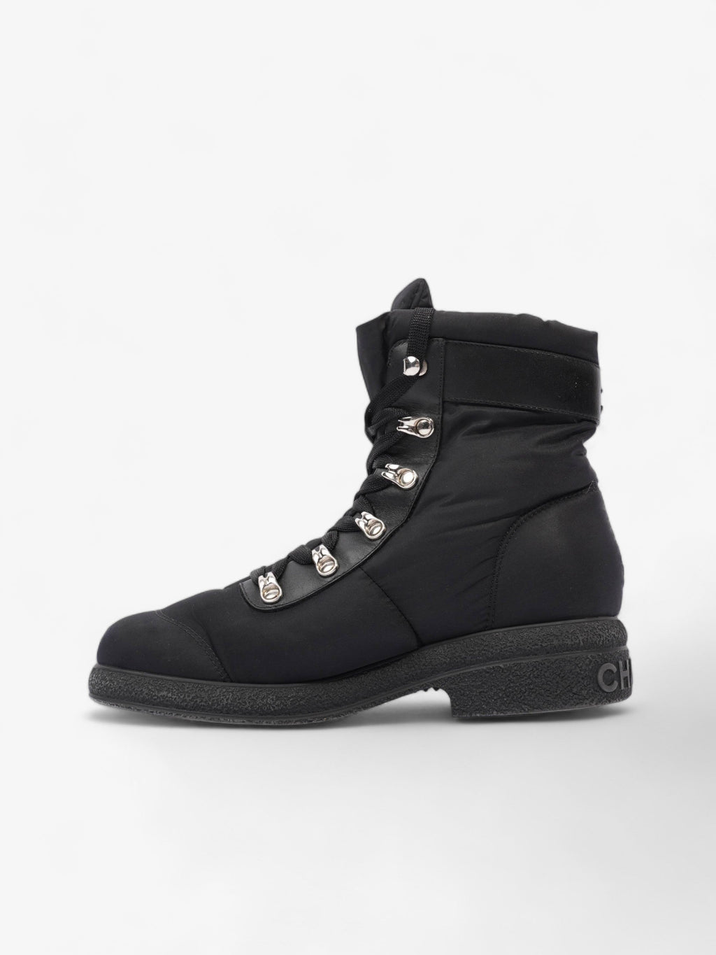 Chanel Coco Neige Black Nylon EU 37 UK 4