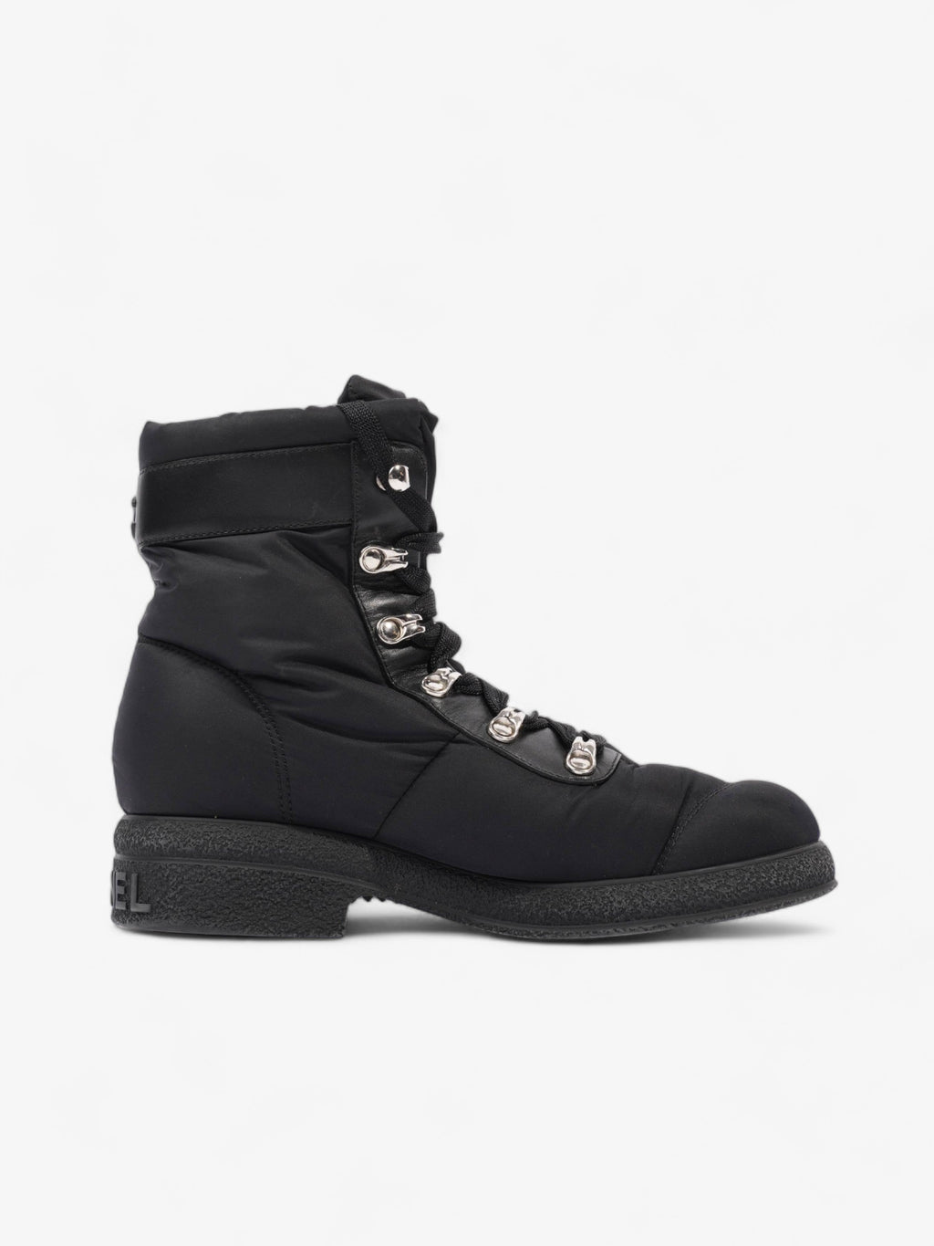 Chanel Coco Neige Black Nylon EU 37 UK 4