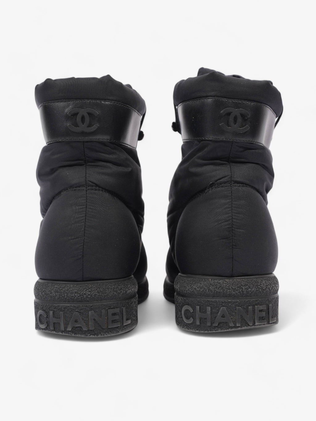 Chanel Coco Neige Black Nylon EU 37 UK 4