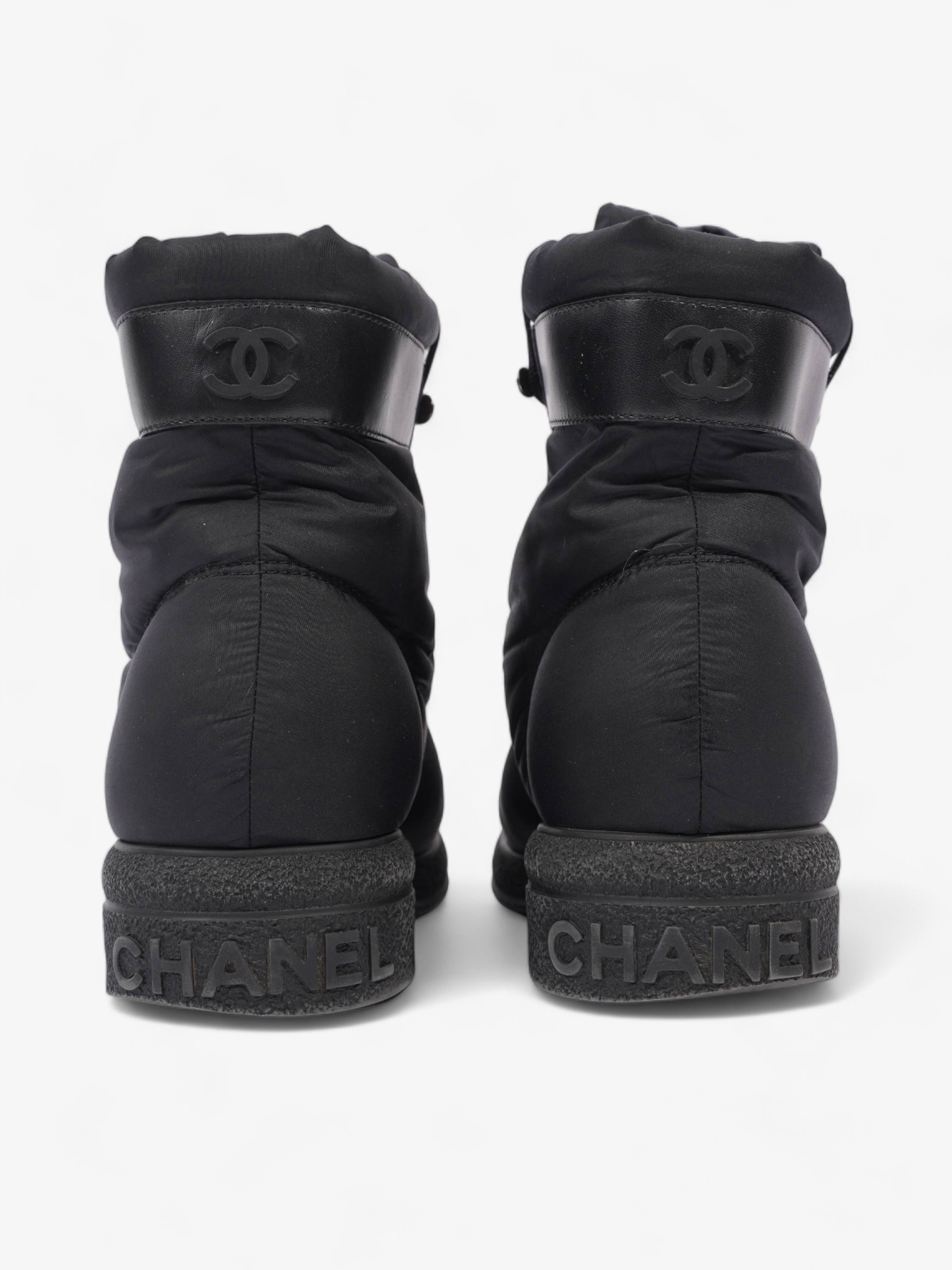 Chanel Coco Neige Black Nylon EU 37 UK 4
