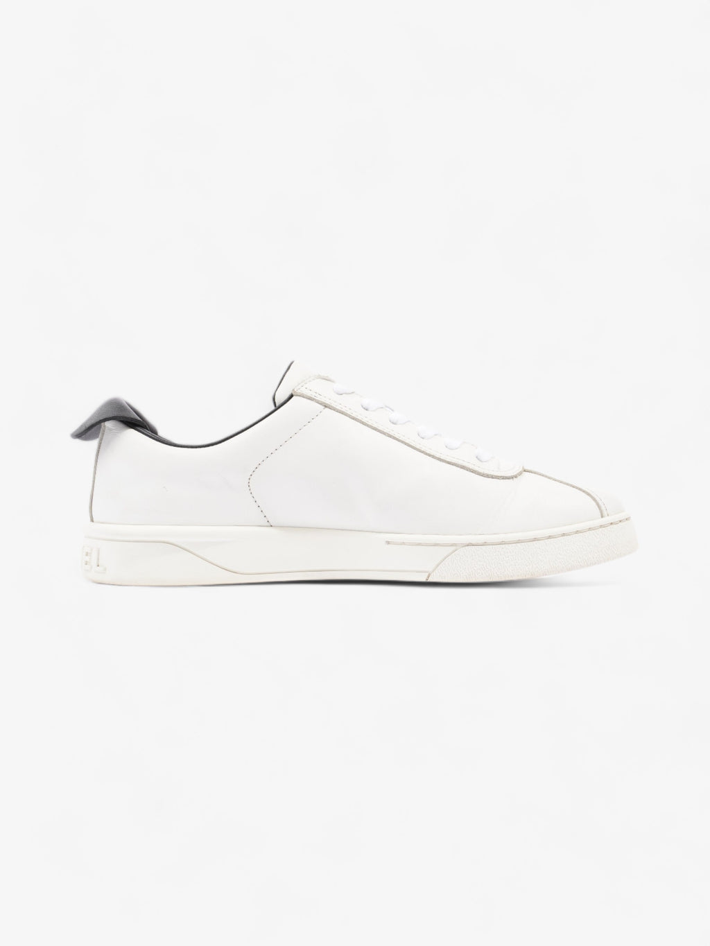 Chanel CC Logo Sneakers  White / Black Leather EU 38 UK 5