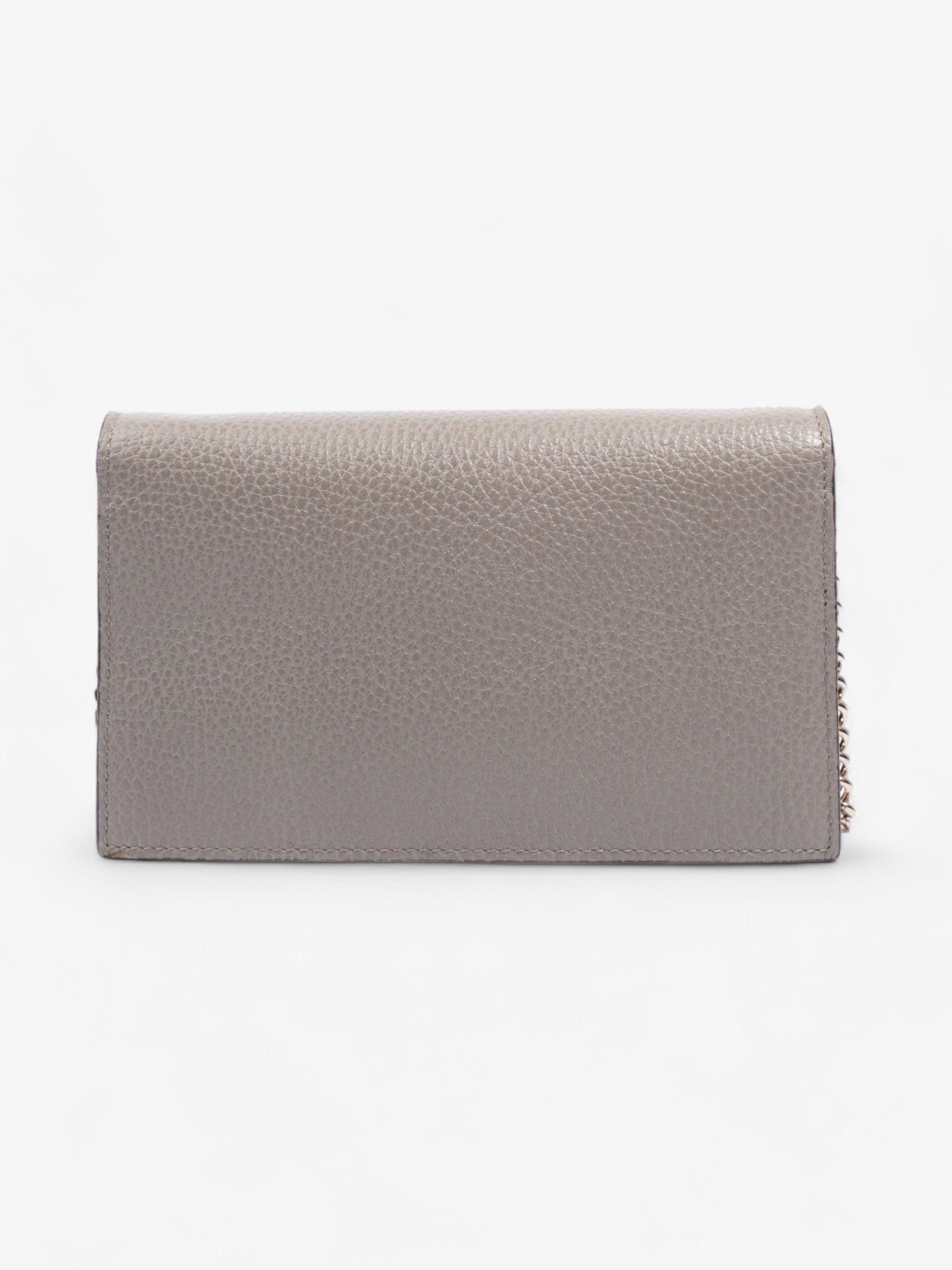Gucci Betty Chain Wallet Grey Leather