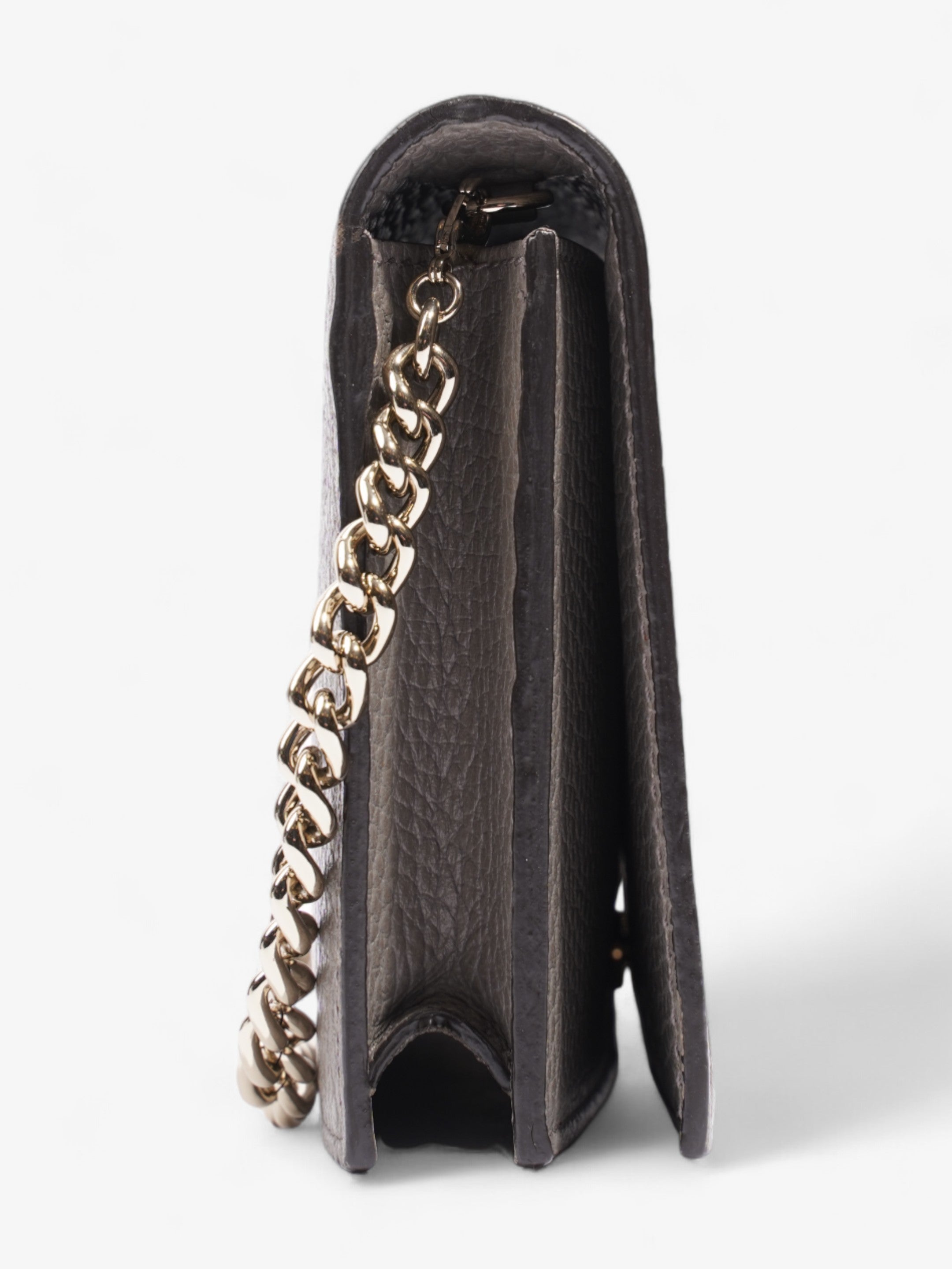 Gucci Betty Chain Wallet Grey Leather