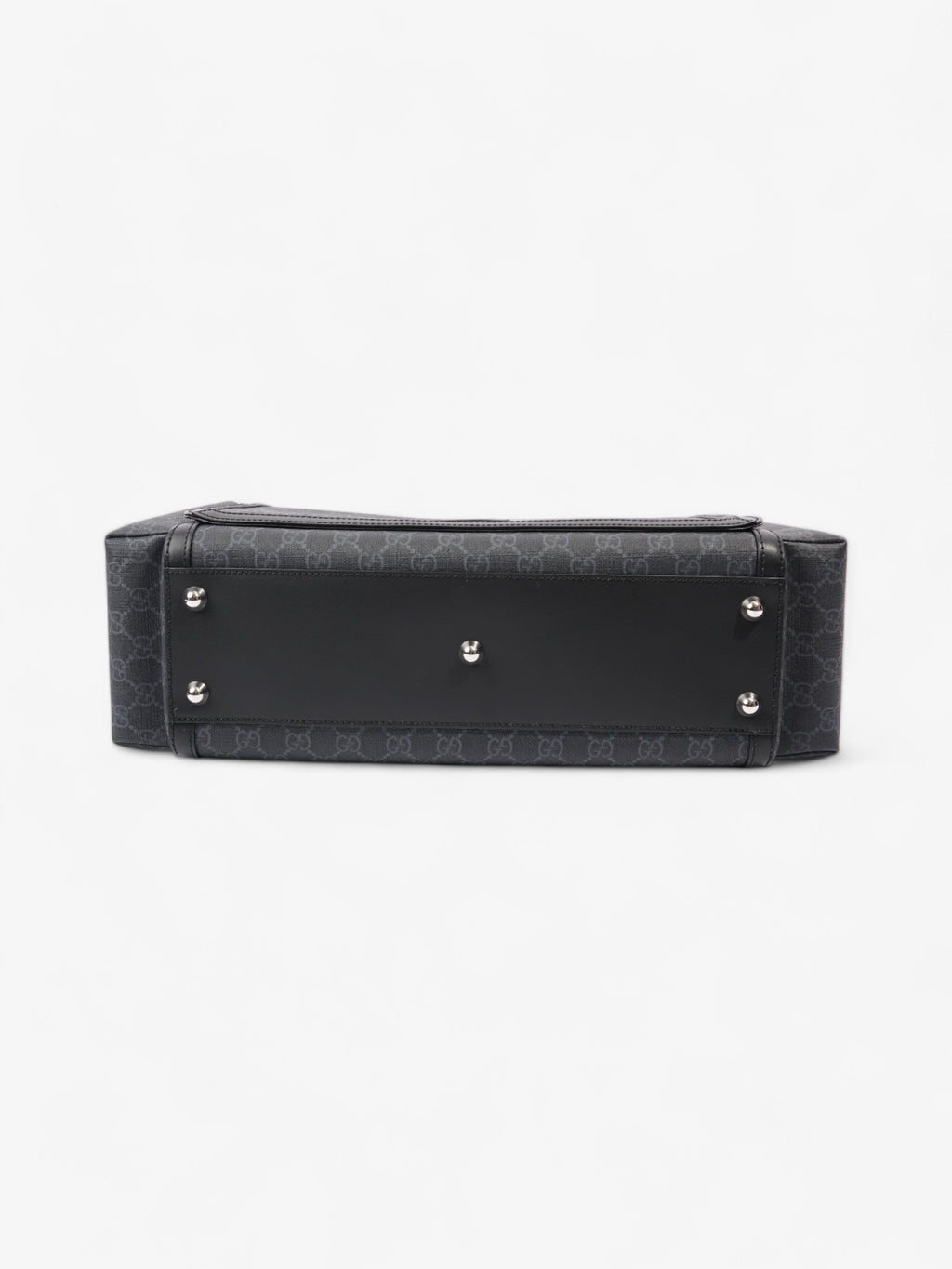 Gucci GG Diaper Bag GG Supreme / Black Coated Canvas Medium