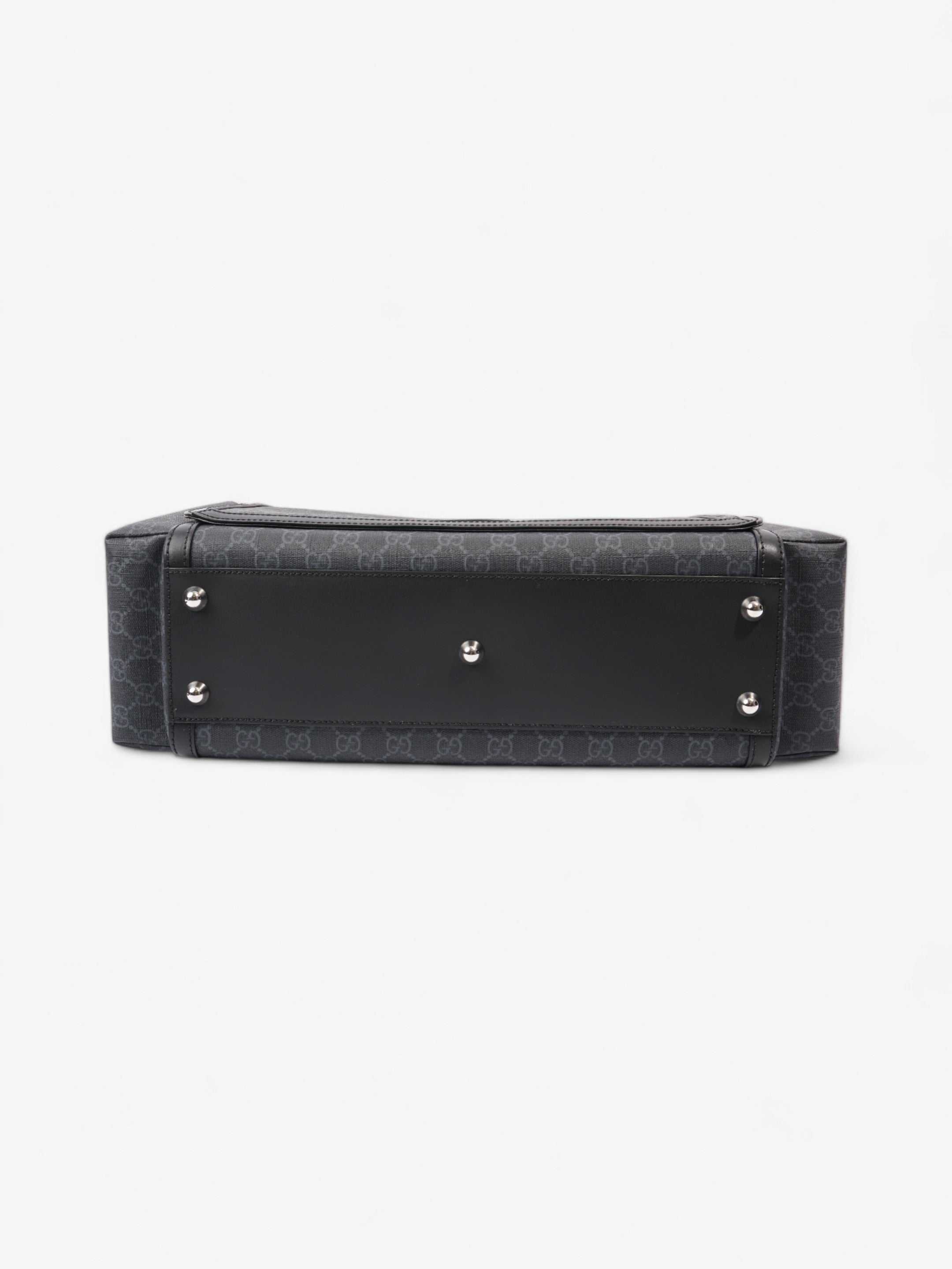 Gucci GG Diaper Bag GG Supreme / Black Coated Canvas Medium