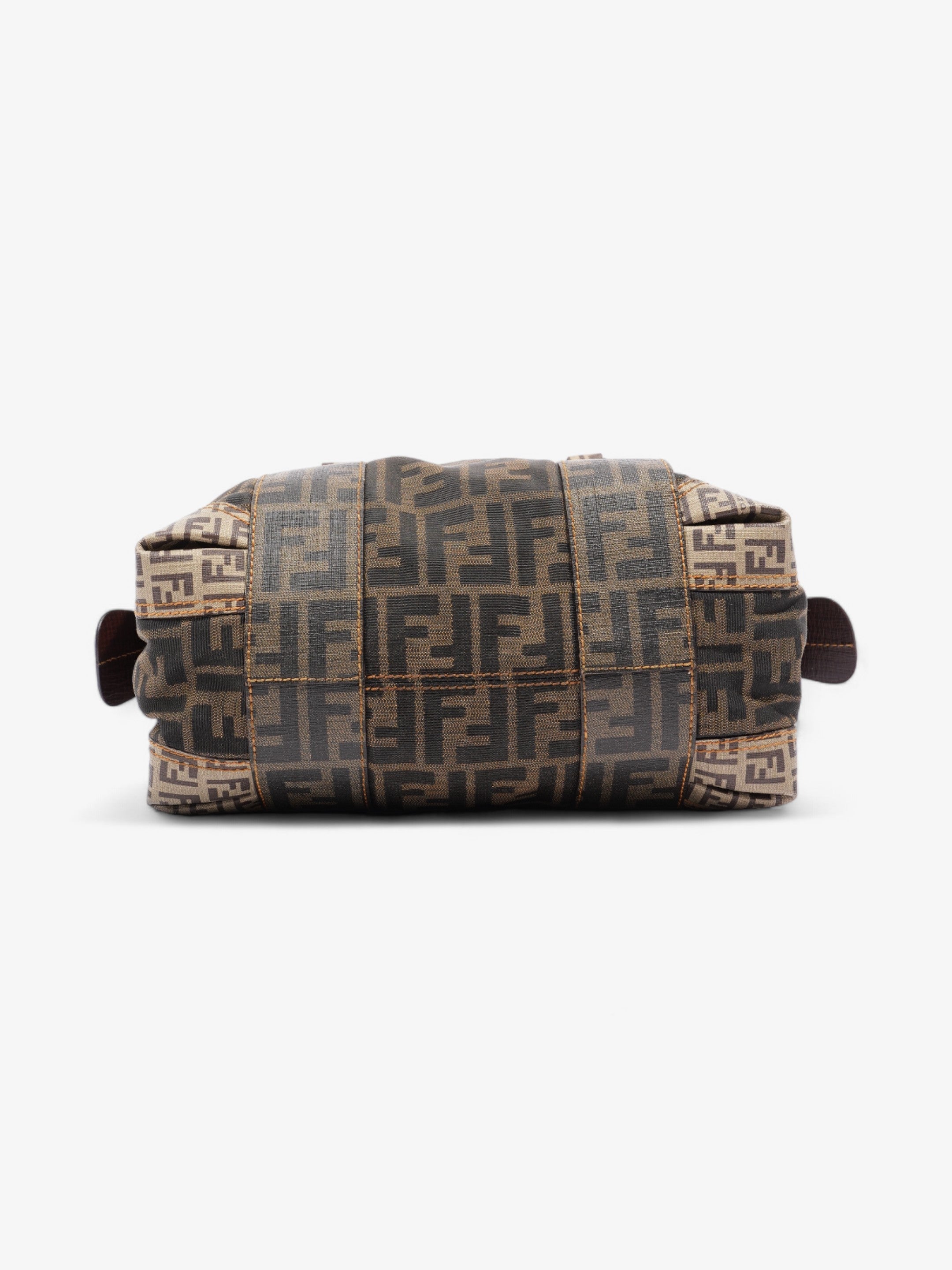 Fendi Boston Brown Zucca Canvas