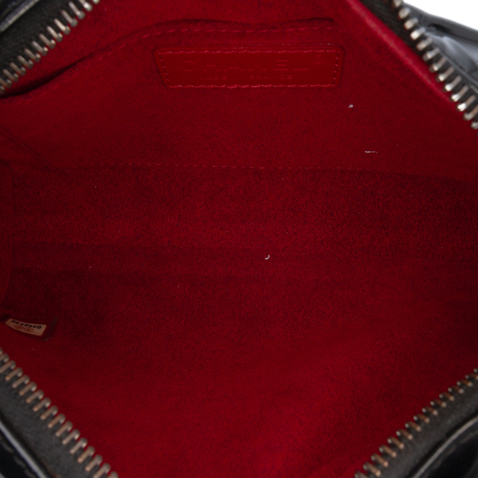 Chocolate Bar Flap Bag Quilted Patent Medium