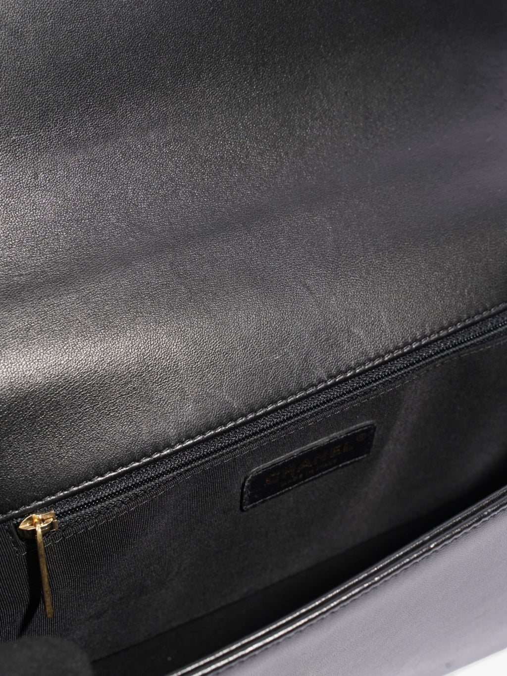 Chanel Boy Bag Black Lambskin Leather New Medium