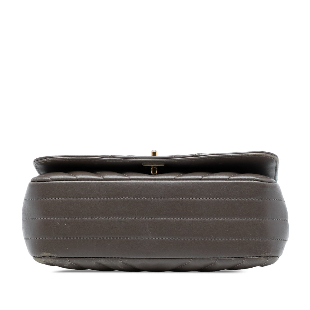 Statement Flap Bag Chevron Calfskin Mini