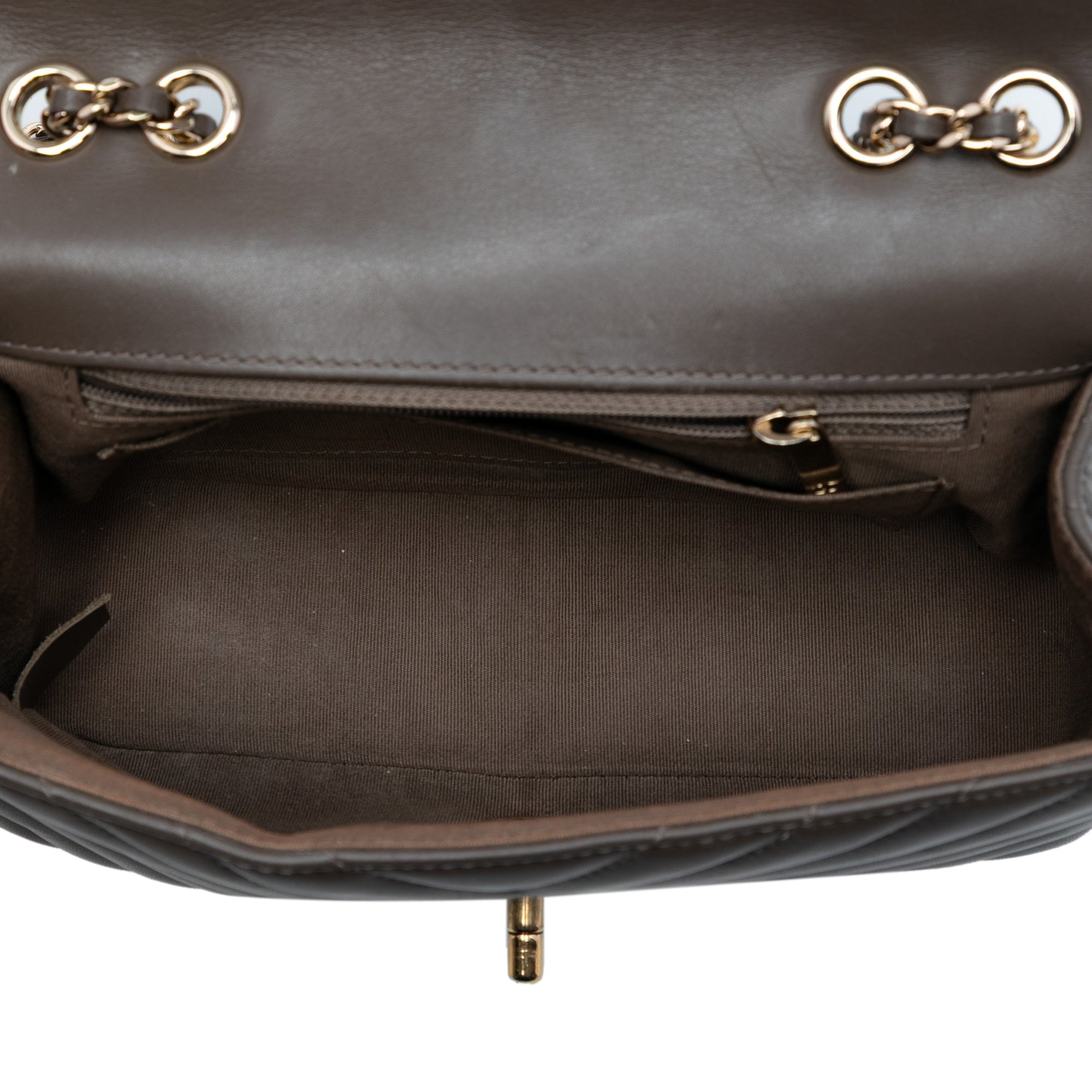 Statement Flap Bag Chevron Calfskin Mini