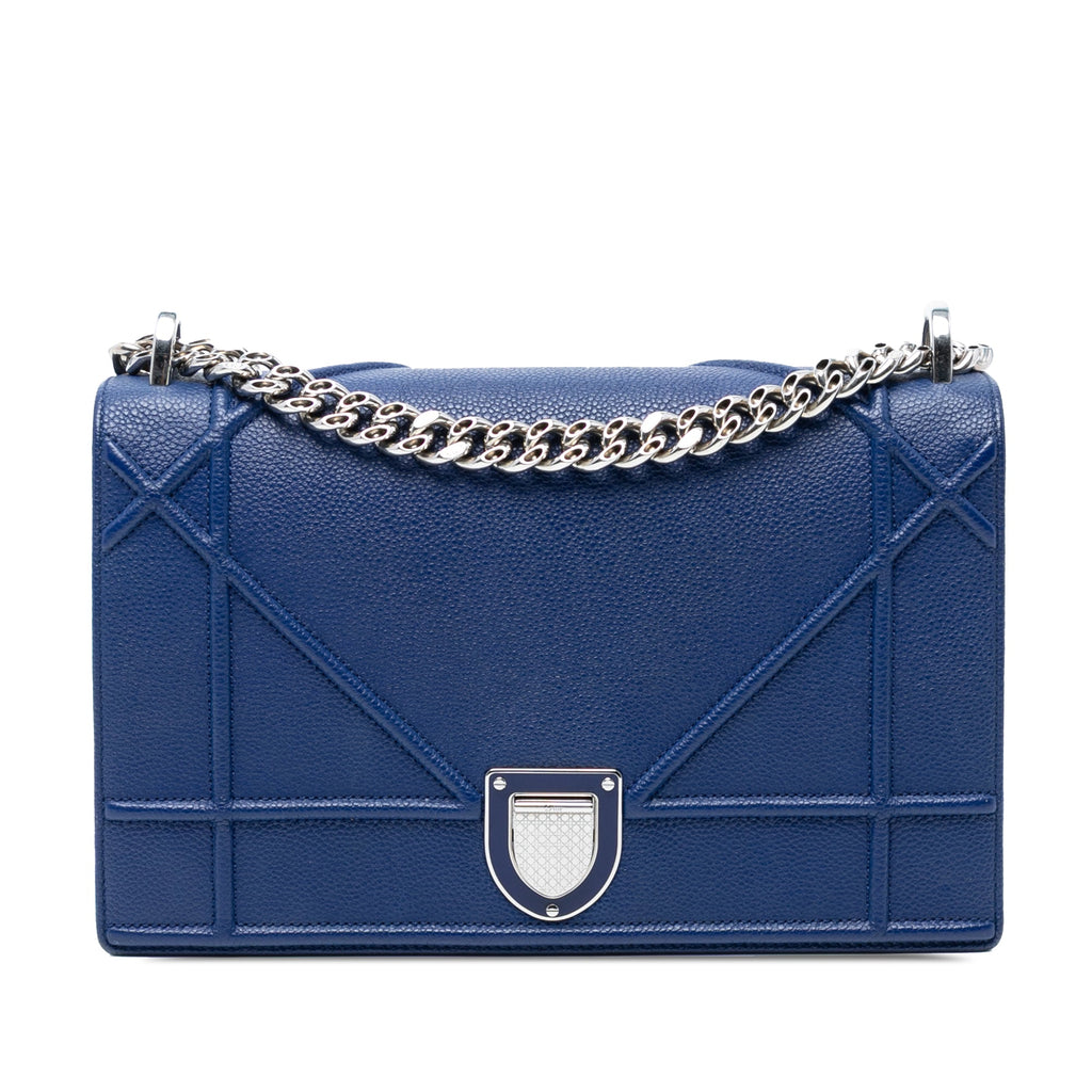 Diorama Flap Bag Grained Calfskin Large