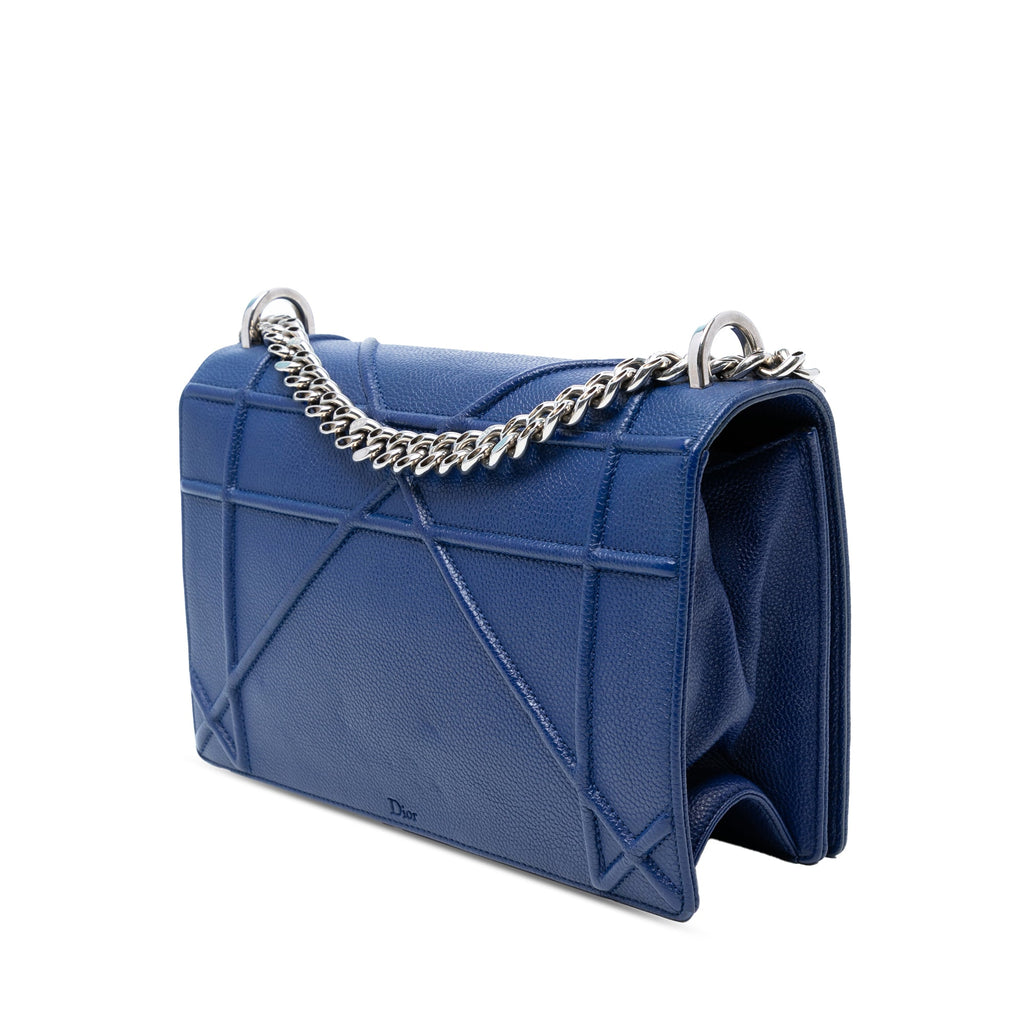 Diorama Flap Bag Grained Calfskin Large