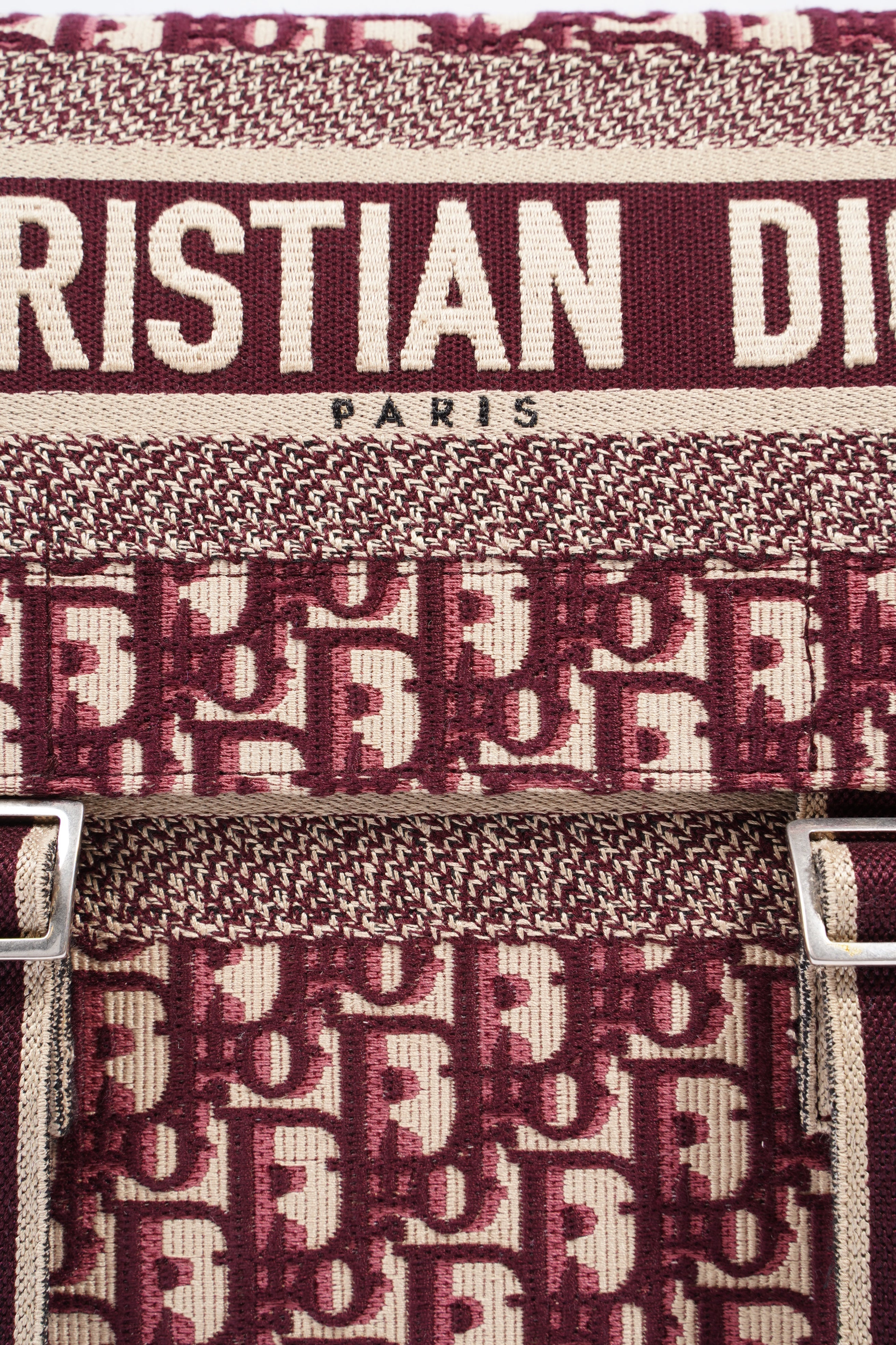 Christian Dior Diorcamp Messenger Burgundy Dior Oblique Canvas Medium