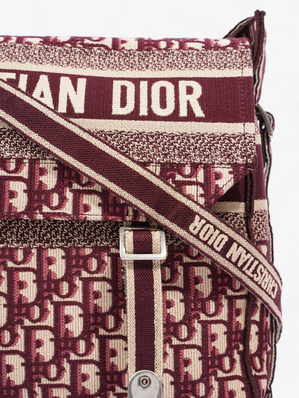 Christian Dior Diorcamp Messenger Burgundy Dior Oblique Canvas Medium