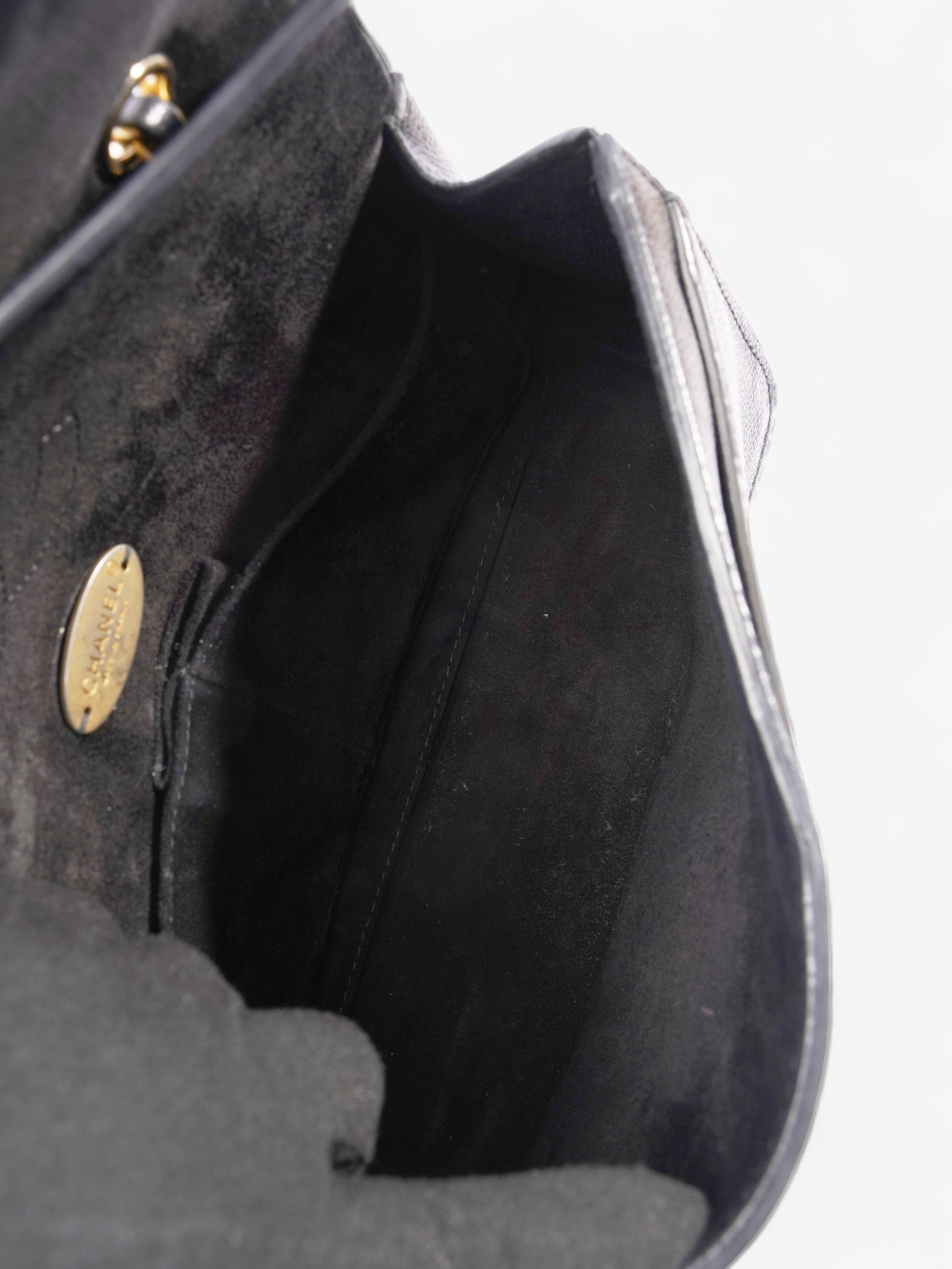 Chanel Classic Double Flap Black Caviar Leather Medium