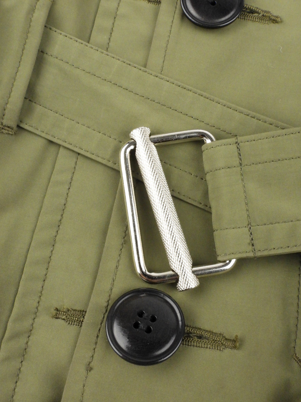 Takeshi Kosaka x Y's Green Nylon Belted Parka