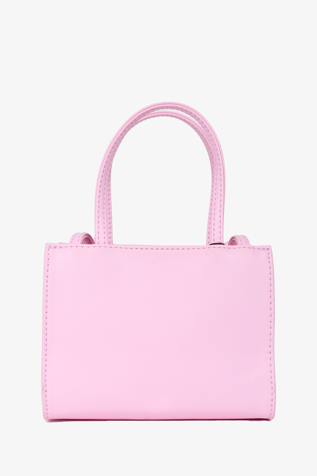 Telfar Pink Faux Leather Small Crossbody Bag