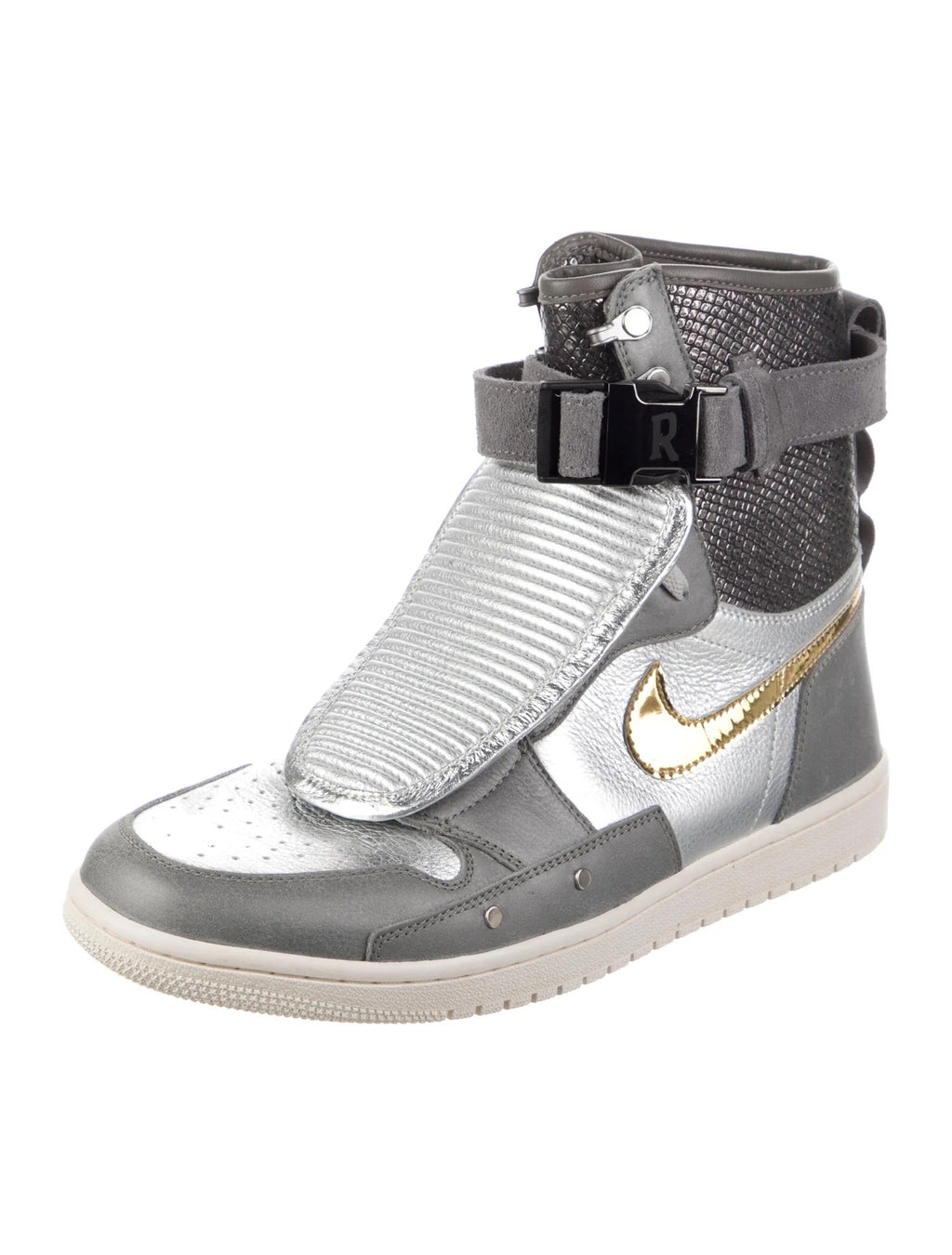 THE SHOE SURGEON X ANTHONY DAVIS X RUFFLES X JORDAN 1 ARMORED RIDGETOP SNEAKERS