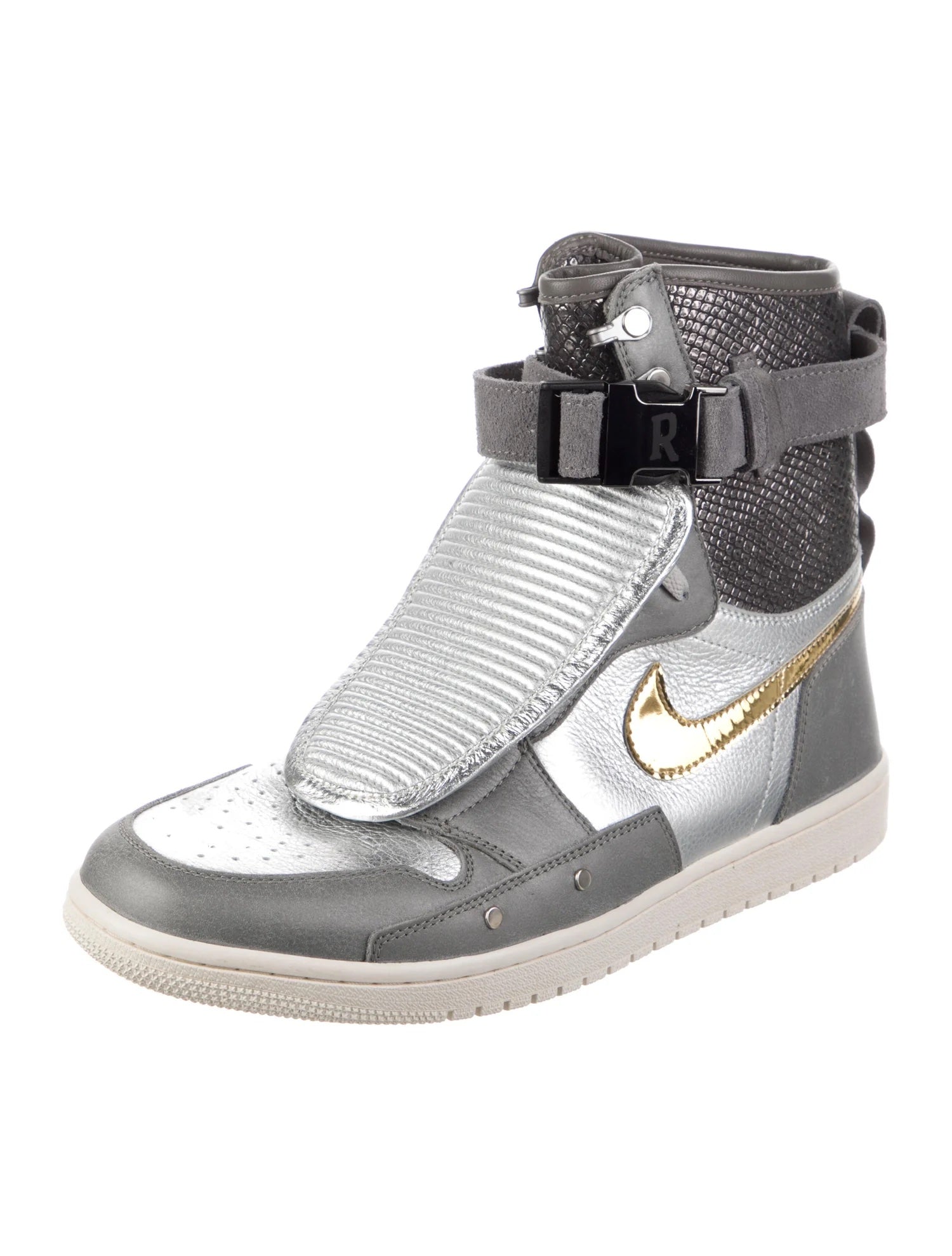 THE SHOE SURGEON X ANTHONY DAVIS X RUFFLES X JORDAN 1 ARMORED RIDGETOP SNEAKERS