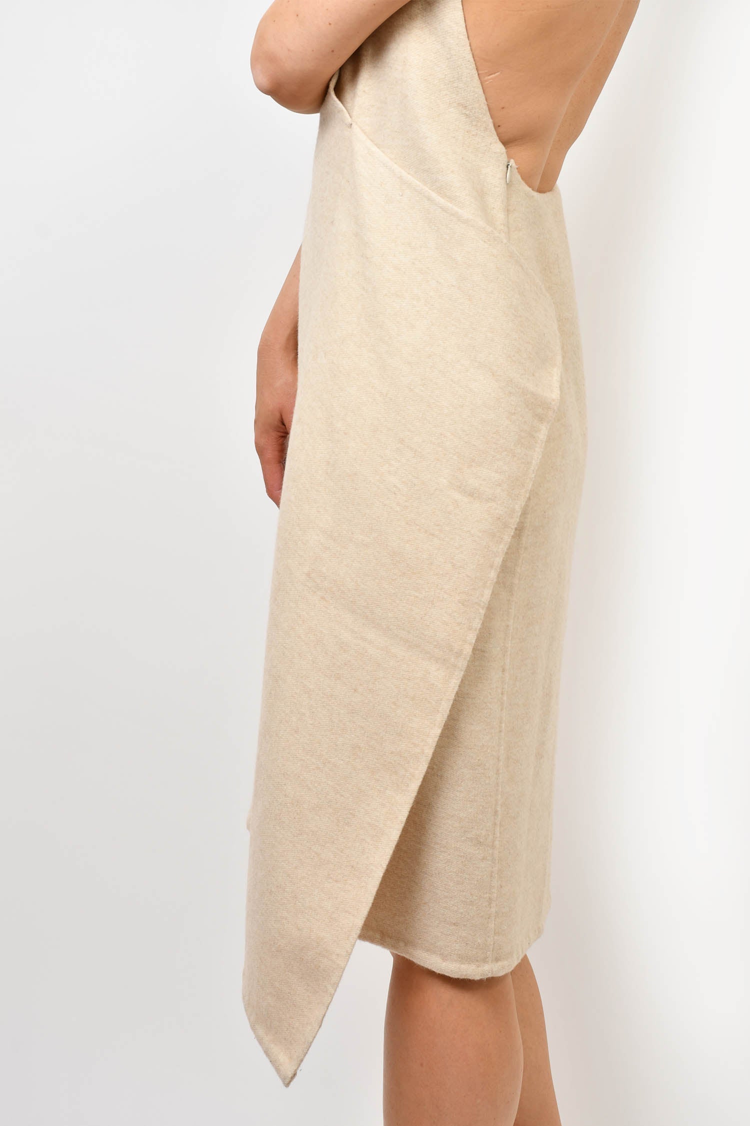 The Row Beige Cashmere Halter Dress Size 6