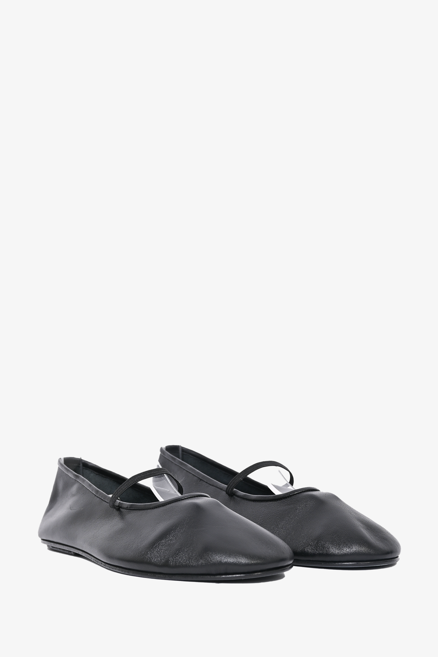 The Row Black Leather Ballet Flats Size 39