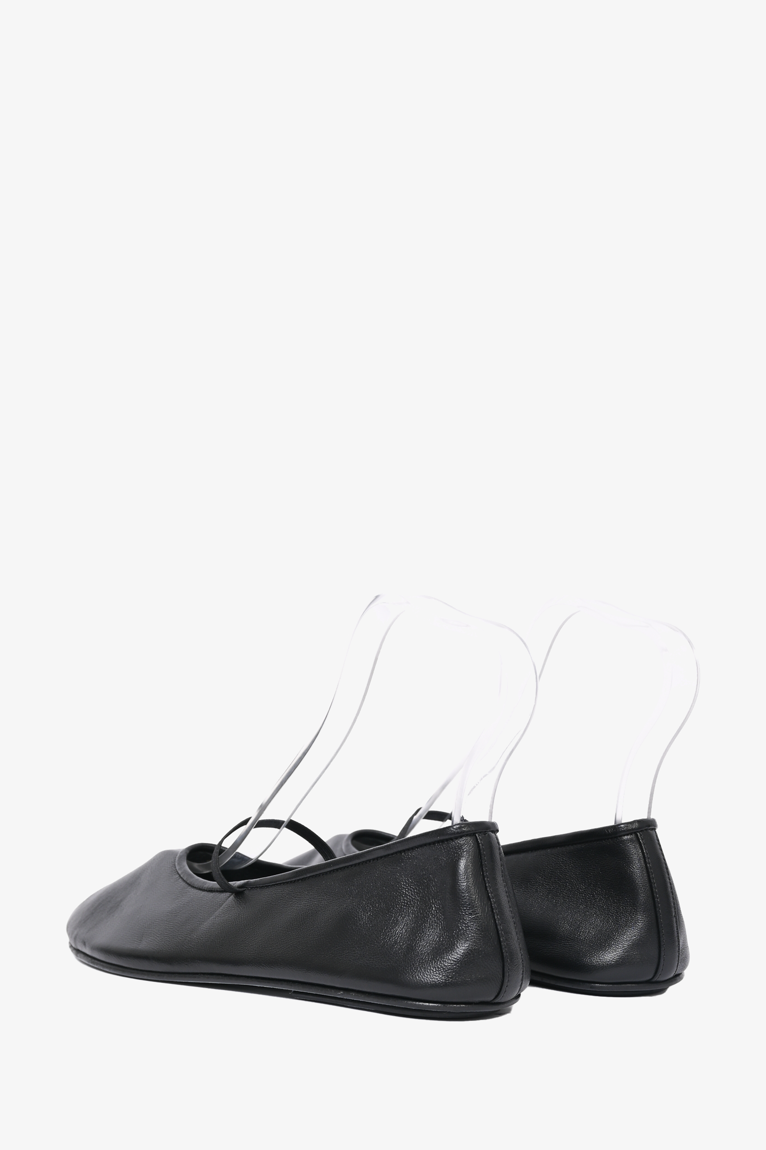The Row Black Leather Ballet Flats Size 39